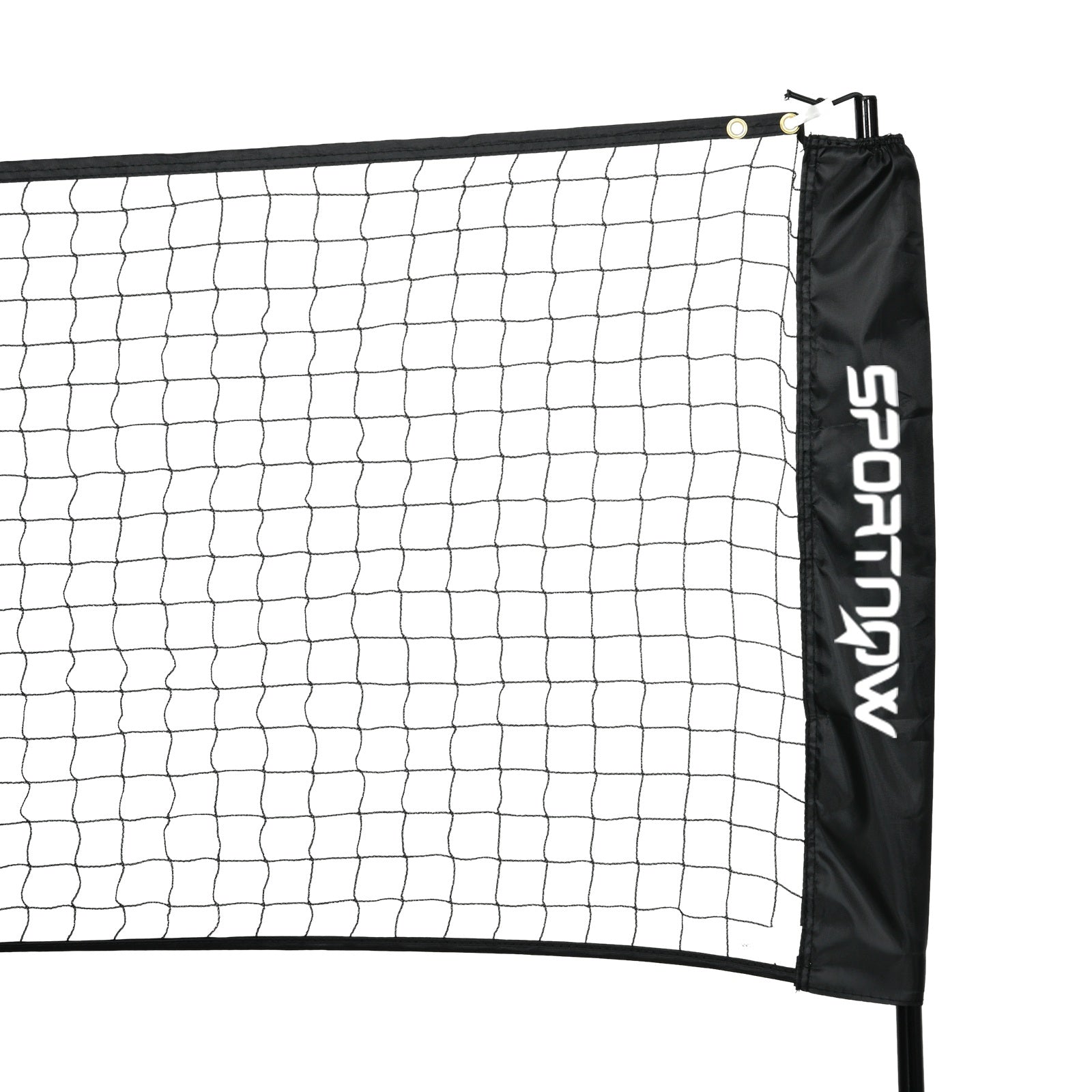 SPORTNOW Complete set of badminton, pickleball, and volleyball, 3 in 1, outdoor sports games with adjustable net height 107-155 cm