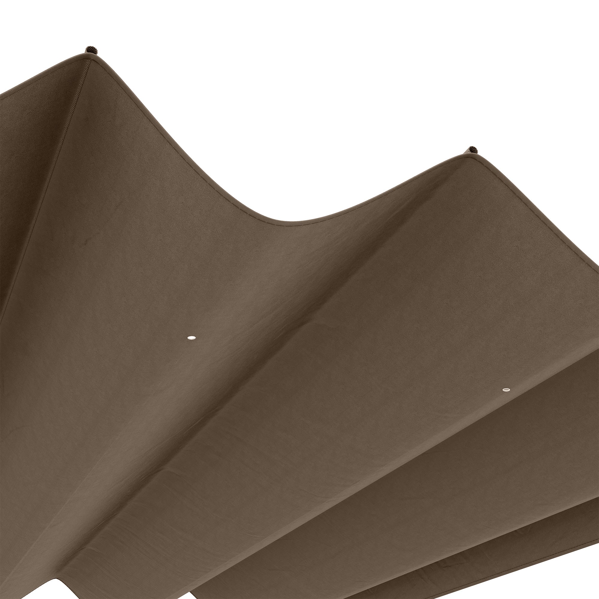 Replacement Canopy for 2.85 x 2 m Pergola, water-repellent retractable Wave Canopy with rain drainage holes, UV protection 30+, winterproof Shade Cover for garden, balcony, terrace, Coffee