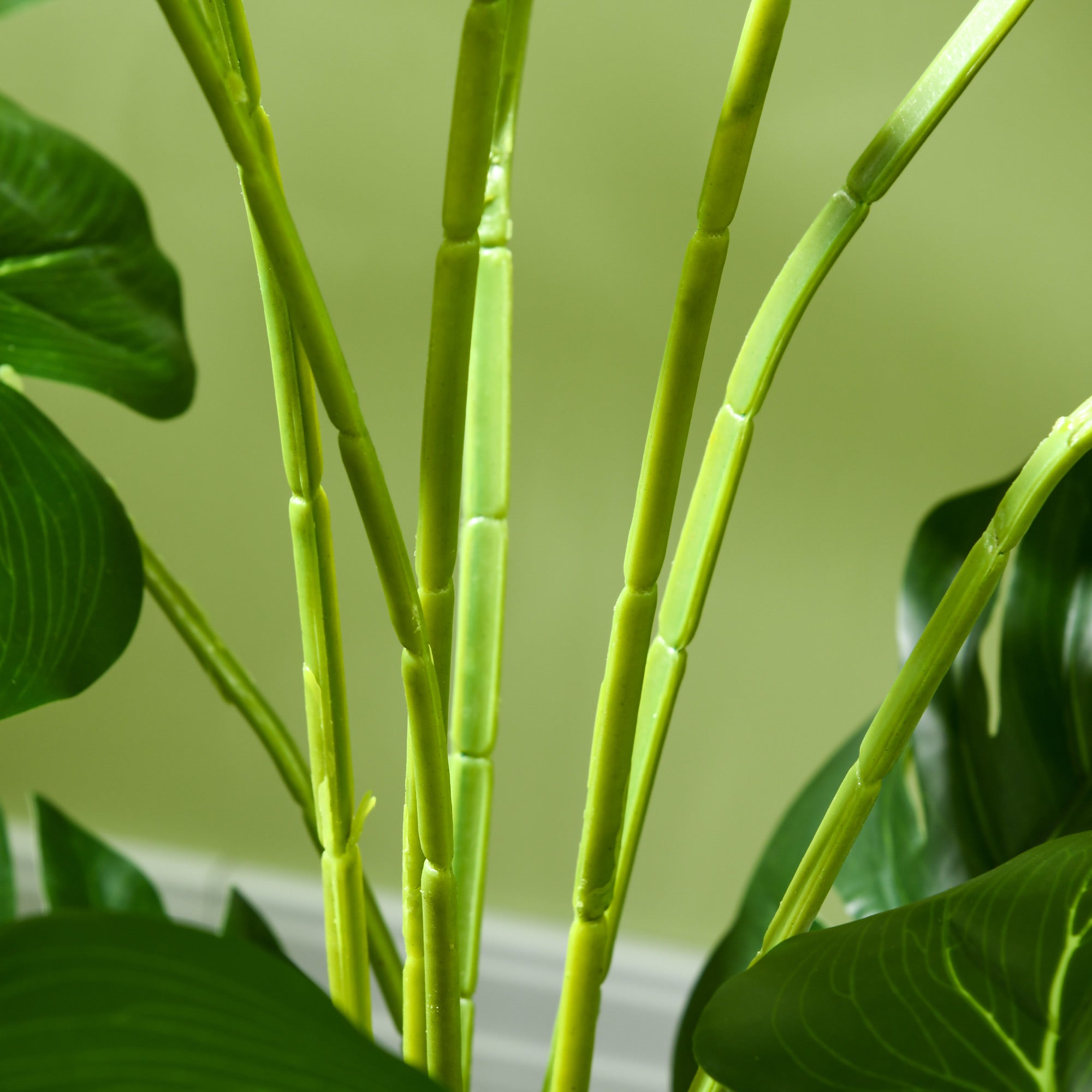Set of 2 artificial trees artificial monstera plant with included pot indoor height 120 cm green
