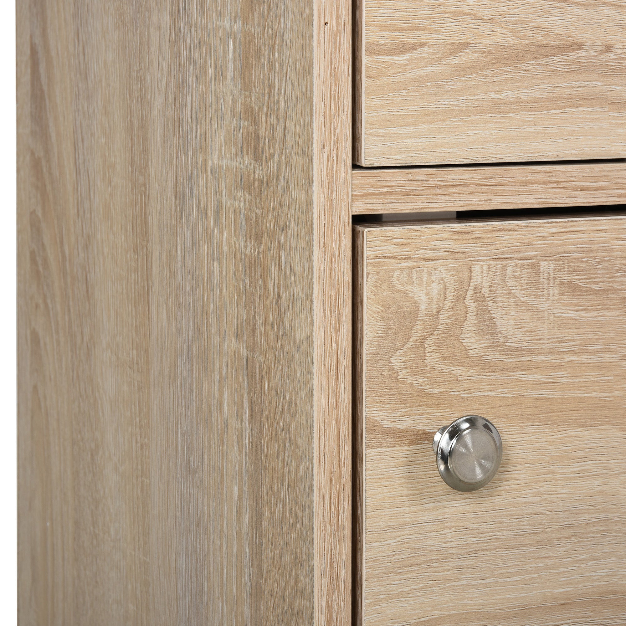 Multipurpose Cabinet with 3 Shelves in Wood and 3 Doors for Home, Bedroom, Living Room, or Office, 48x34x100cm