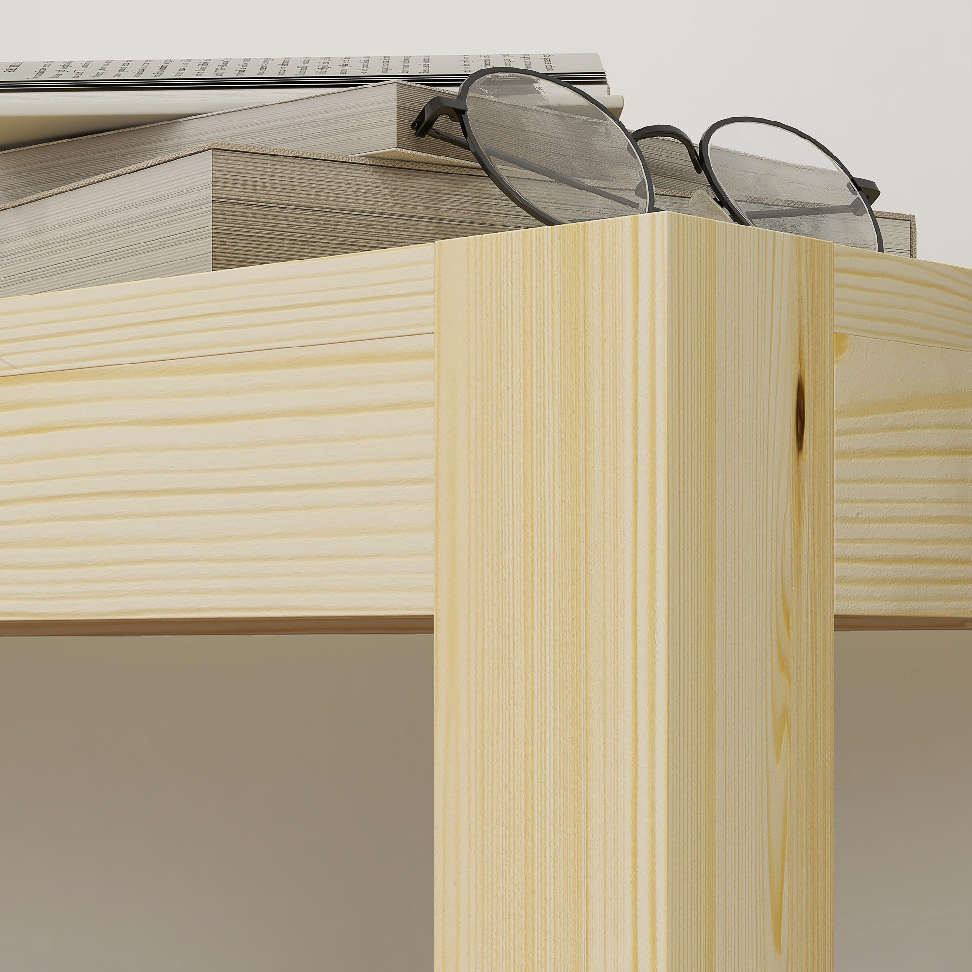 3-Seater Wooden Bench Country Style, Bench for Living Room, Kitchen, Entrance, Pine Wood, Load Capacity up to 330 kg, 175 x 33 x 45 cm, Natural