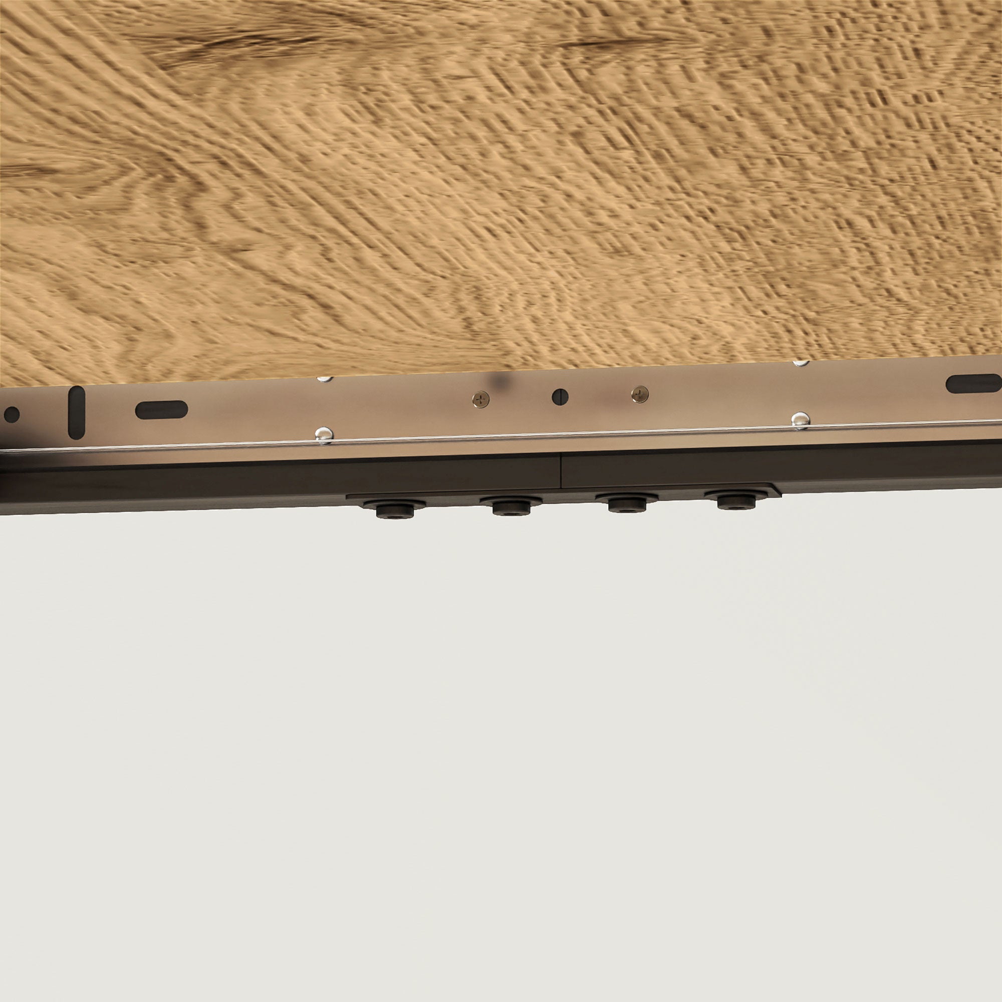 Extendable Dining Table 120/160 x 75 cm Kitchen Table for 6-8 Persons, Modern Dining Table with Steel Legs, Natural