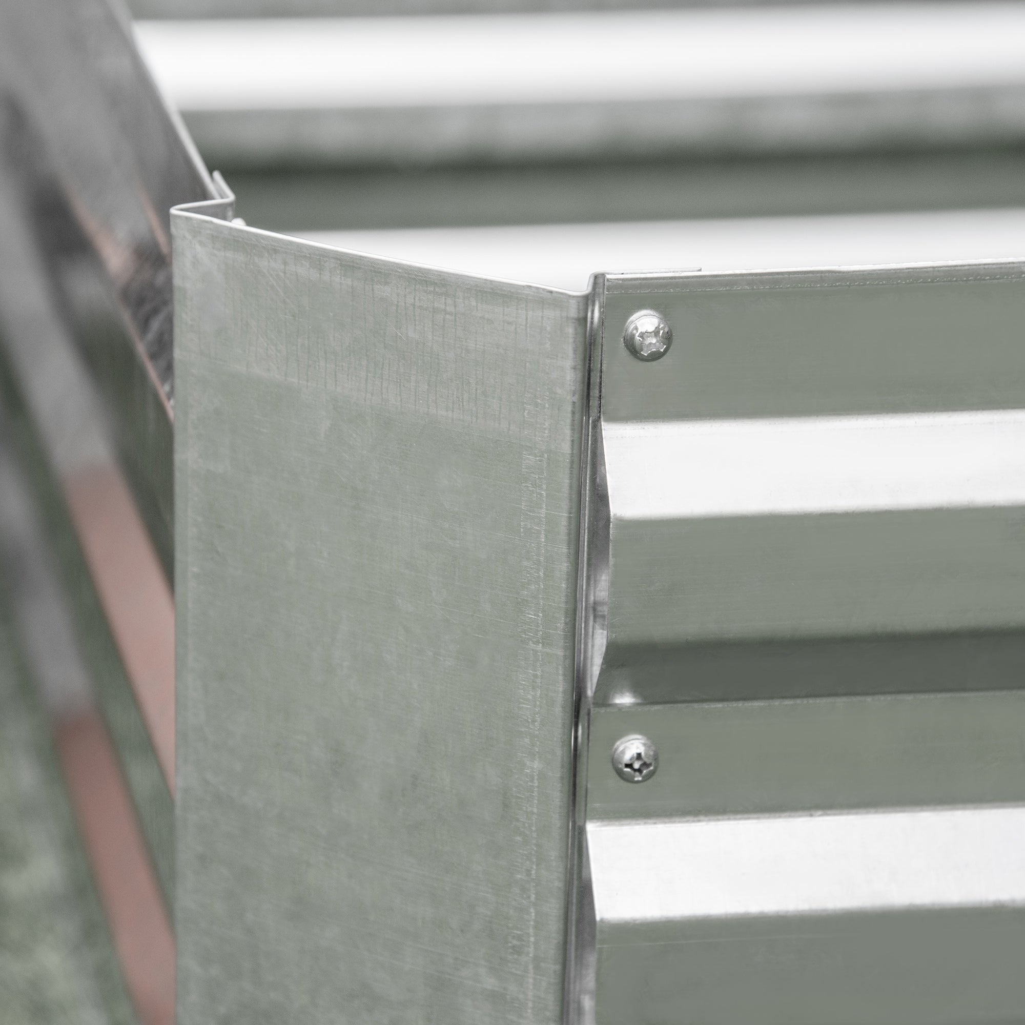 Raised Bed Made of Steel, Planting Bed Greenhouse Garden Bed Flower Box Stackable, Planter Vegetable Bed 120x90x30cm for Garden Balcony, Planter for Flowers, Plants, Vegetables