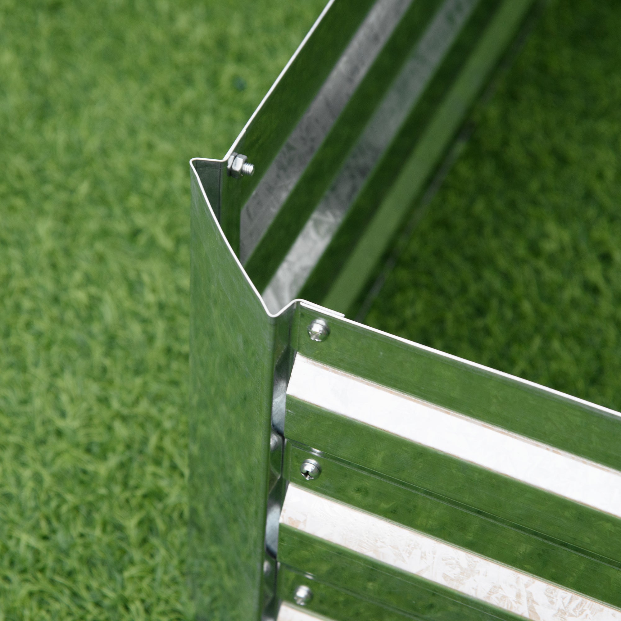 Raised Bed Made of Steel, Planting Bed Greenhouse Garden Bed Flower Box Stackable, Planter Vegetable Bed 120x90x30cm for Garden Balcony, Planter for Flowers, Plants, Vegetables