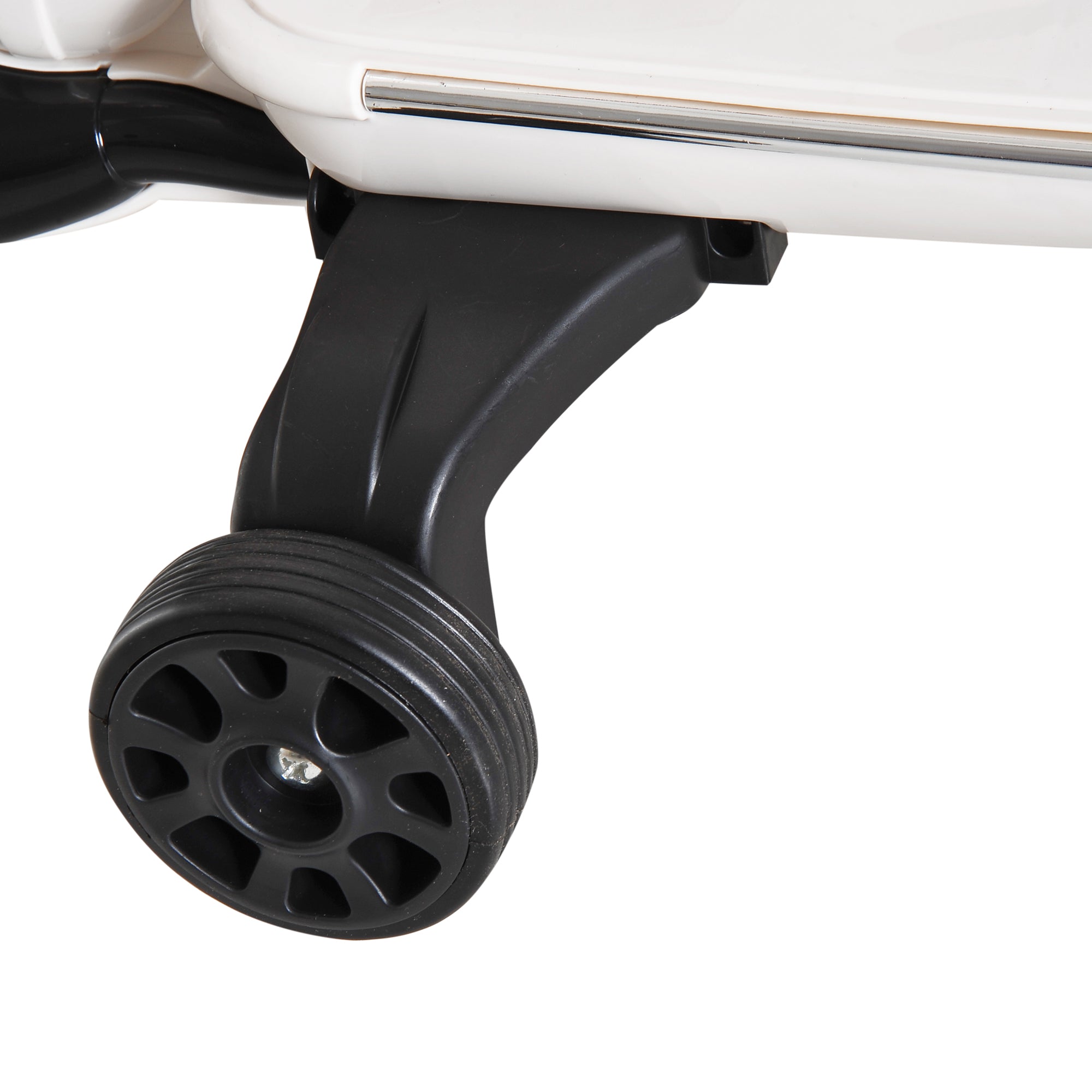 Electric Motorcycle for Kids 3-6 Years Old with VESPA License Battery-Powered Motorcycle for Kids with Music Speed 2-3 km/h and Horn Load 25 kg White