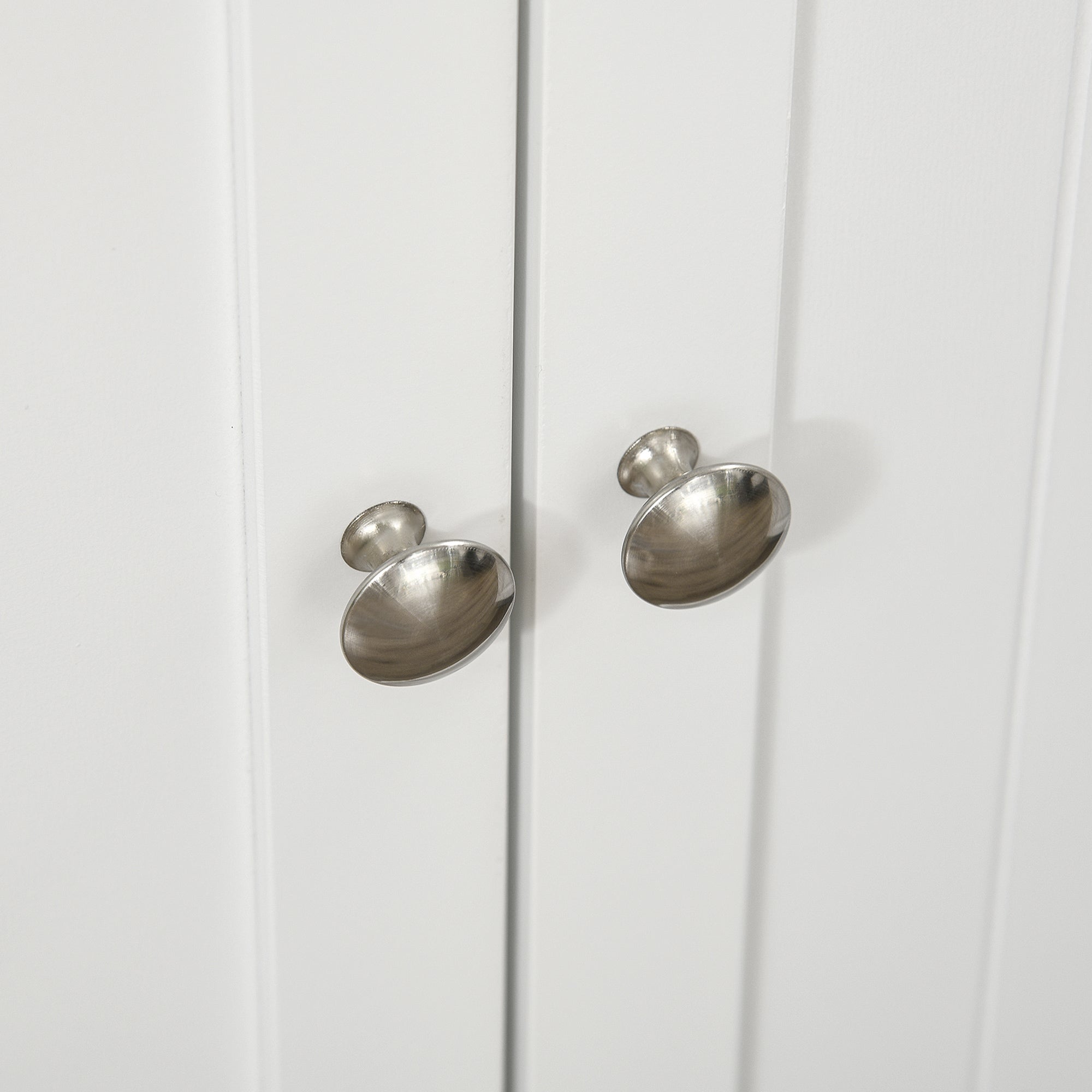 Kitchen Cabinet Buffet Cupboard Modern Storage Cabinet with Adjustable Shelves and 12 Spice Racks, Pantry for Dining Room, Living Room, 60 x 30 x 104 cm, White