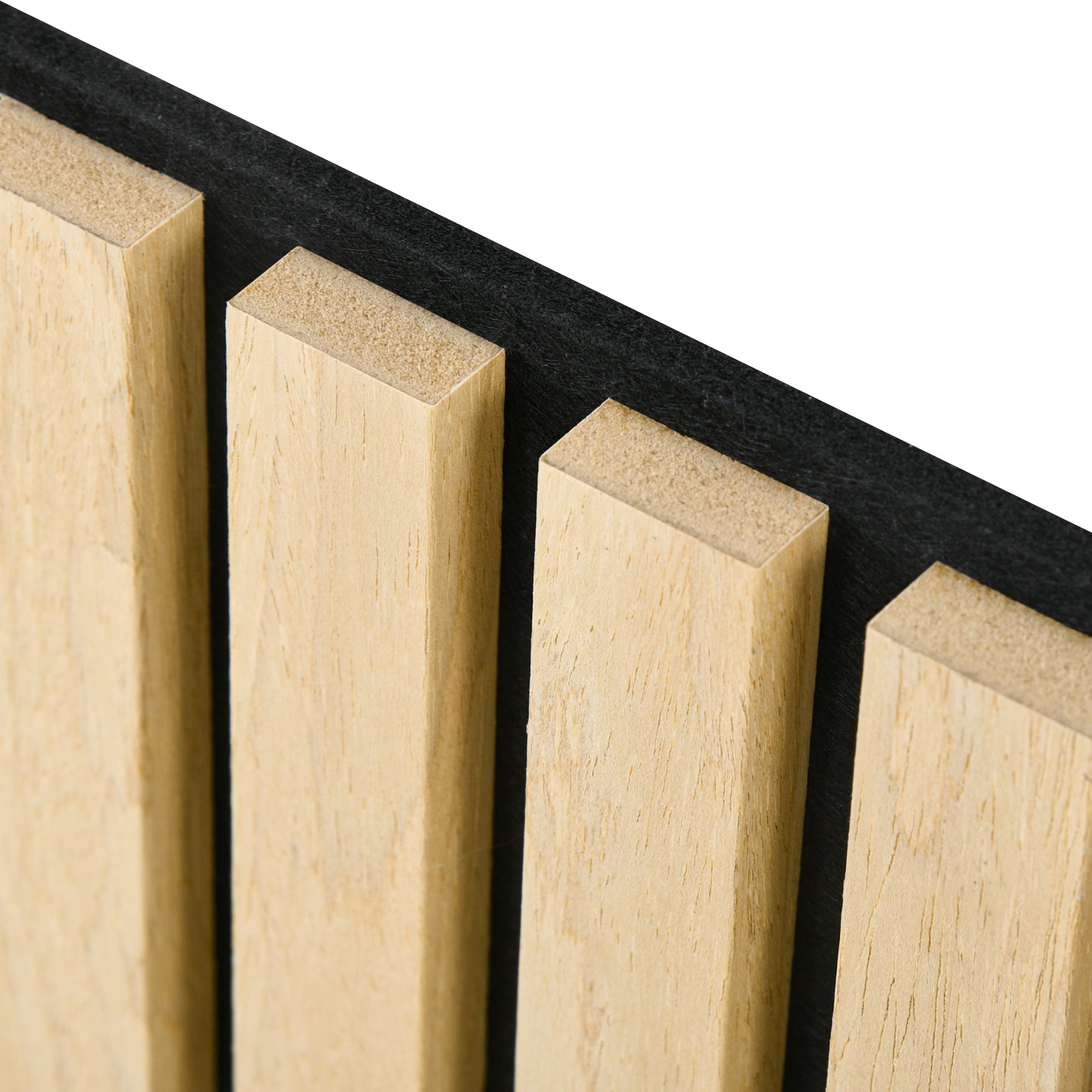 4 Pack Acoustic Panels 60 x 60 x 2.1 cm Wall Panels with Wood Look Acoustic Plates Wall Cladding as Sound Protection Sound Insulation Soundproofing for Studio Office Oak