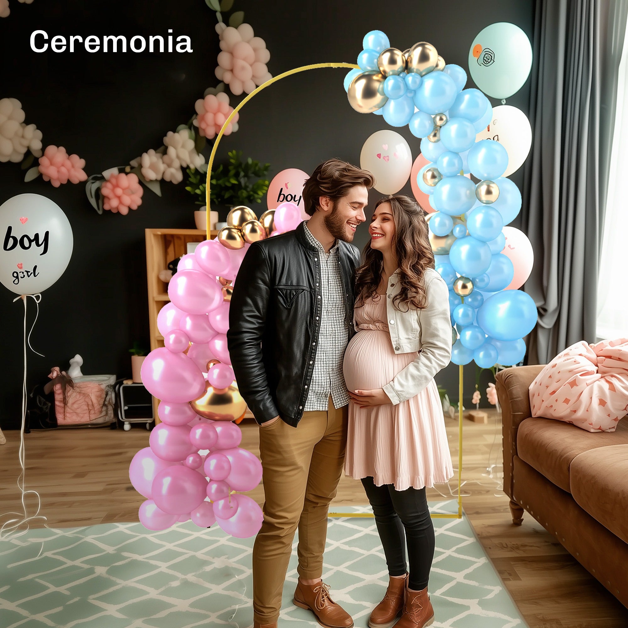 Metal Garden Arch for Roses Wedding Arch with Weather-Resistant Powder Coating for Climbing Plants Decoration Patio Terrace 120x40x220 cm Gold