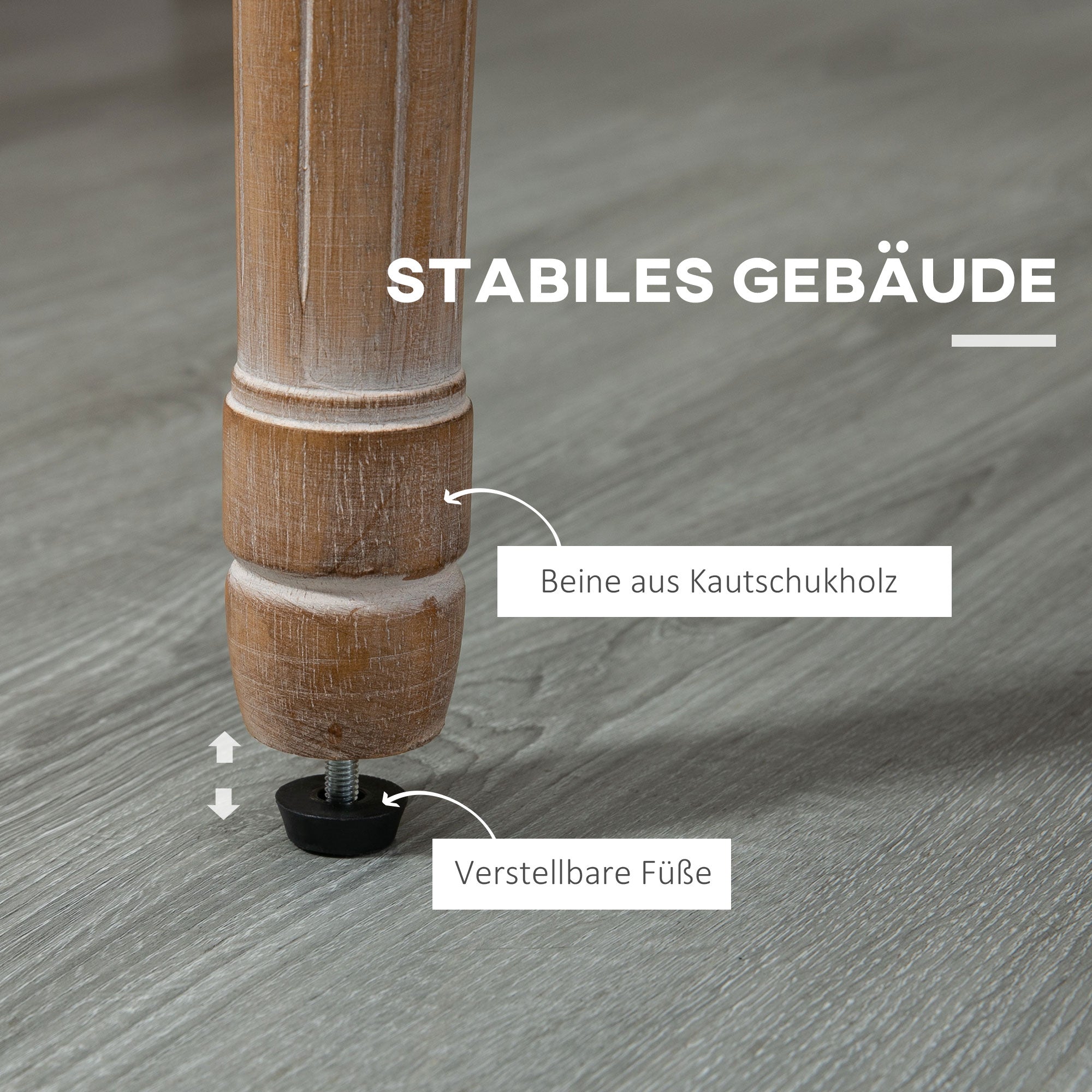 Dining Chair Kitchen Chair with Linen Look, Dining Chair, Armchair with Backrest, Wooden Legs, Upholstered Chair up to 150 kg Load Capacity, for Living Room, Kitchen, Cream