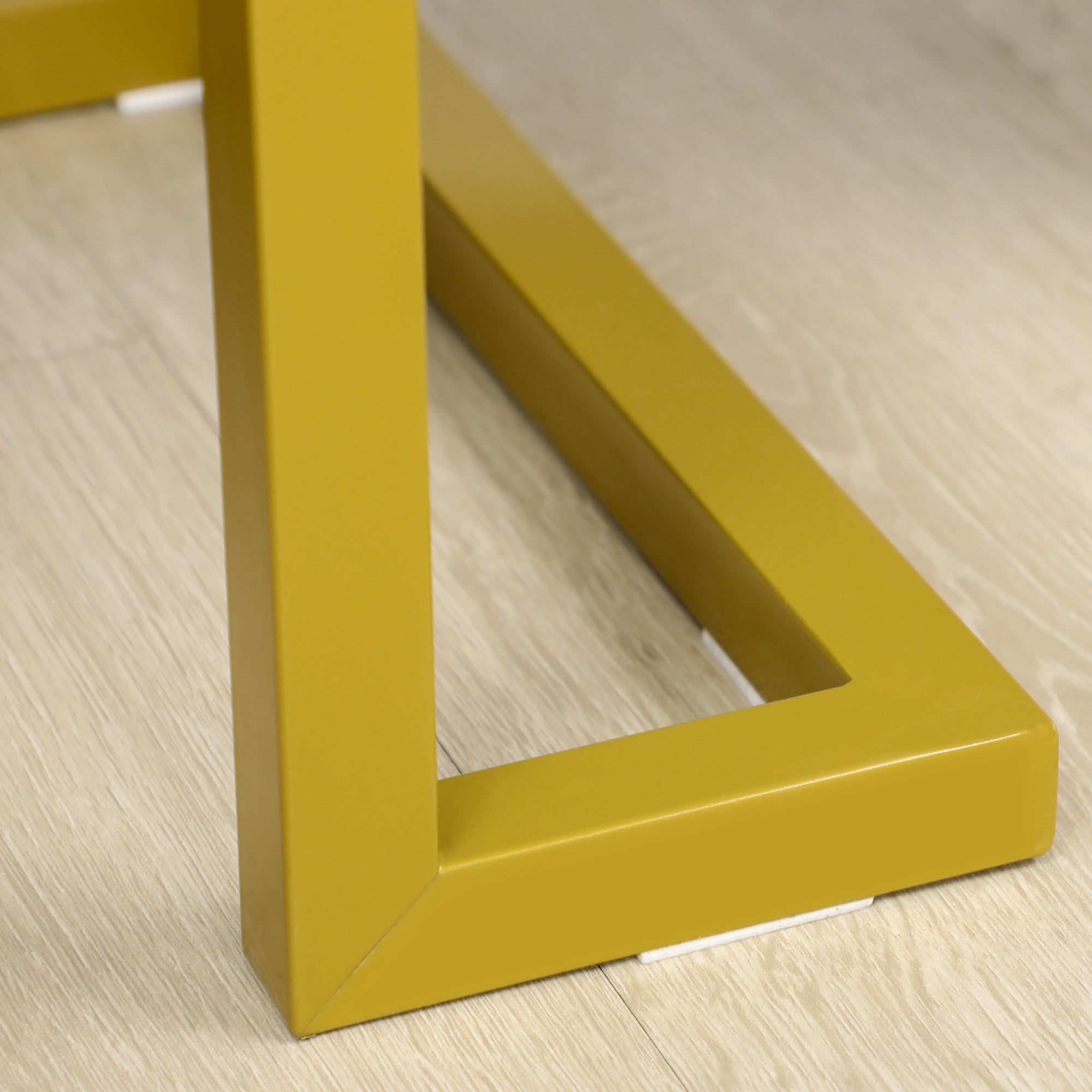 4-Level Raised and Multi-Purpose Bookshelf, in MDF and Steel, 92x35x152cm, White and Gold