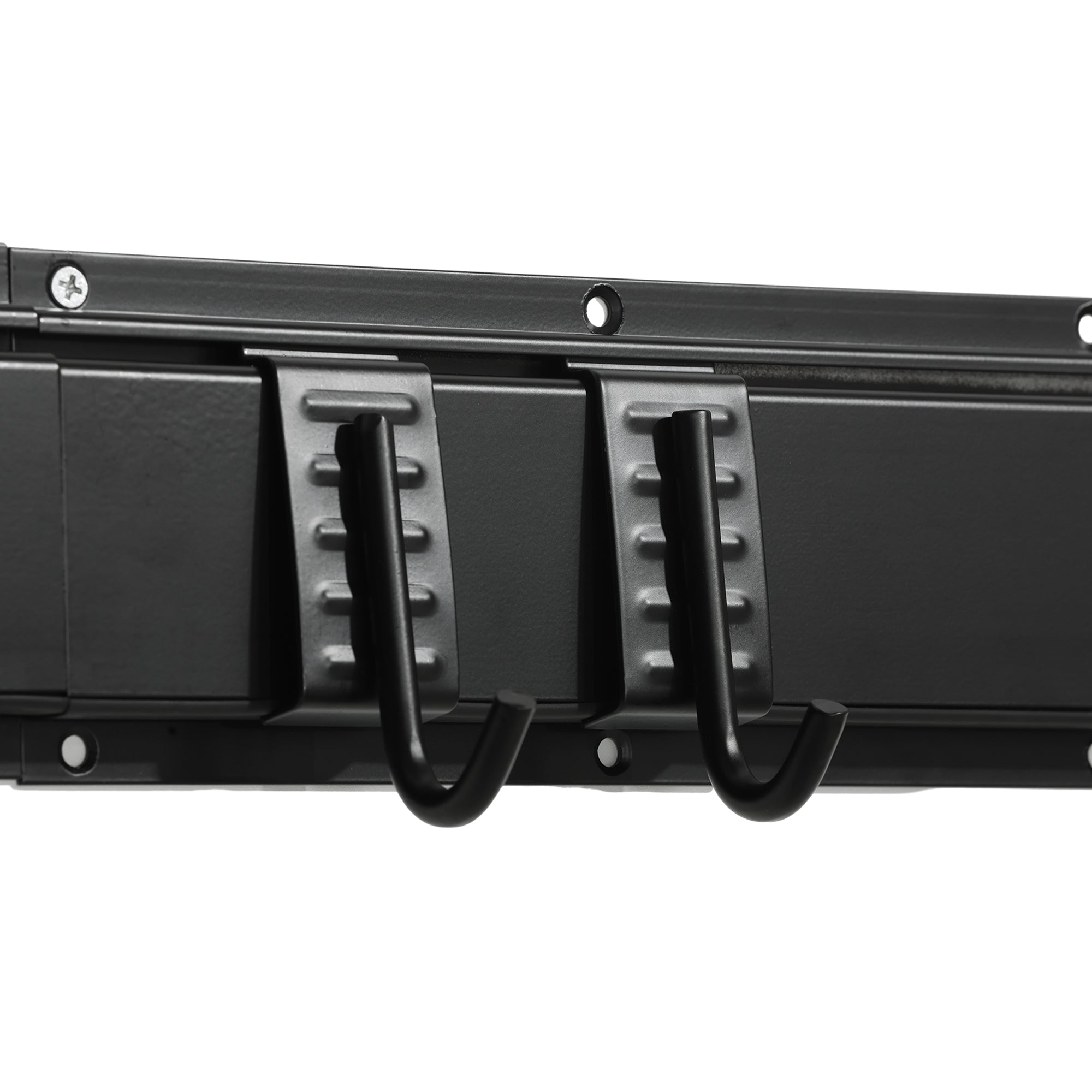 SPORTNOW Wall-Mounted Bike Rack, Bike Storage Rack for 5 Bikes and 3 Helmets, Adjustable Storage Hooks, Bike Rack, 121.5 x 10 cm Black