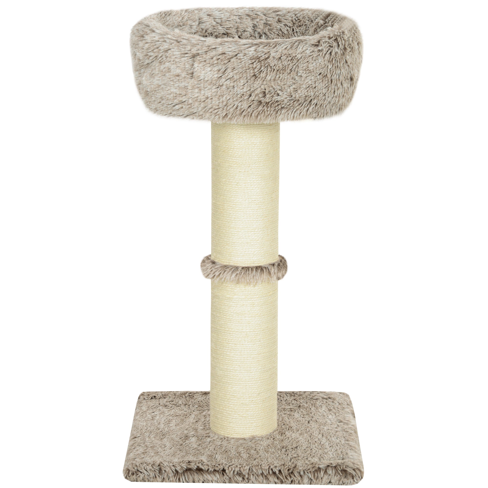 Cat Tree 87 cm High Cat Tower with Bed, Thick Pole, Cat Scratching Post with Sisal Scratching Columns, for Cats Up to 6 kg, Indoor, Brown