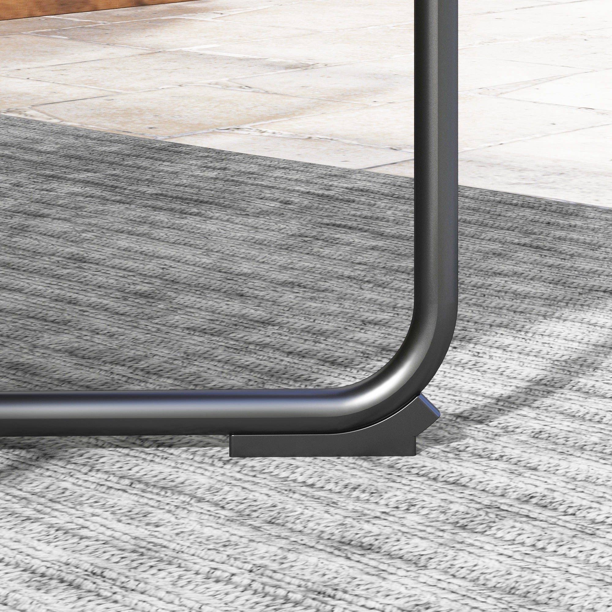 5-Piece Gray Synthetic Rattan Garden Furniture Set Outdoor Garden Includes 2 Corner Sofas, 1 Outdoor Sofa, 1 Footstool, 1 Coffee Table with Cushions