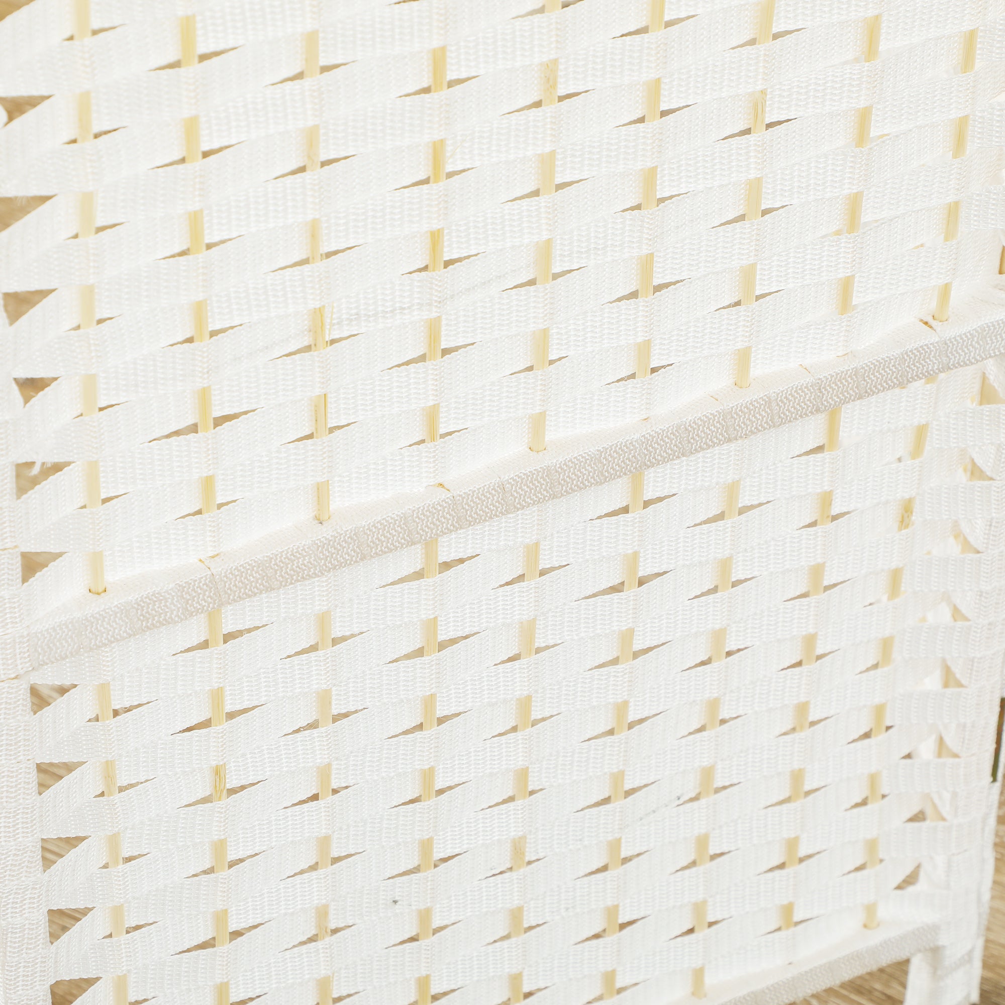 6-Panel Room Divider 240x170 cm Folding Room Separator for Living Room Bedroom Office White