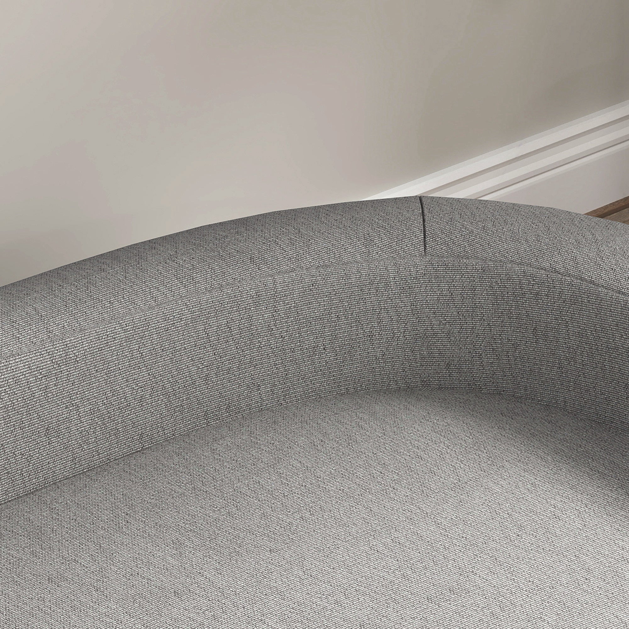 Dog Sofa, Dog Bed, Dog Couch with Elevated Design, Pet Sofa with Cushion, Dog Armchair with Wooden Legs, Cat Sofa for Large Dogs, 98 x 67 x 25 cm, Gray