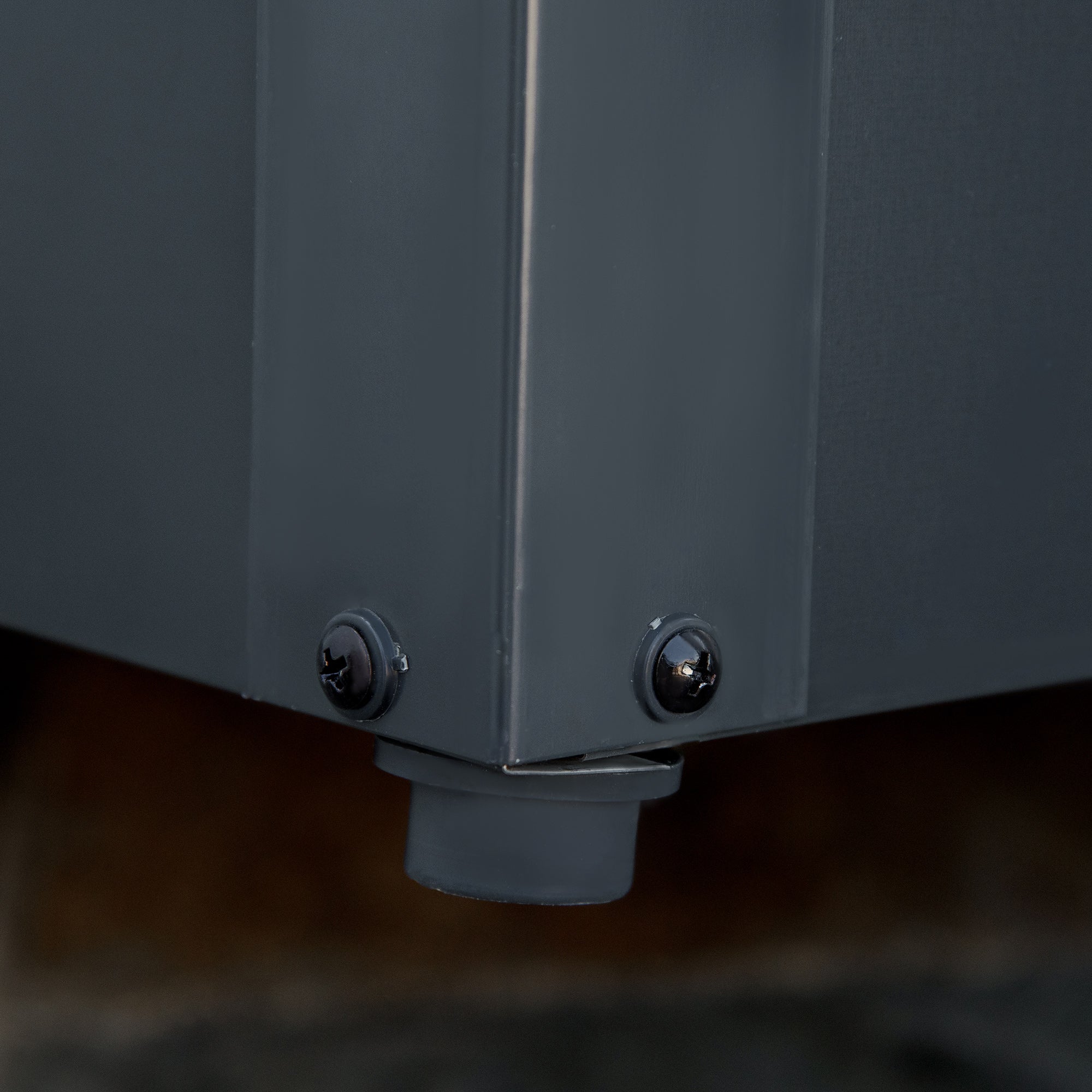 Outdoor Storage Chest 311L Steel Storage Trunk with Key Lock Pneumatic Pistons for Garden Terrace Patio 120x62x62 cm Dark Gray