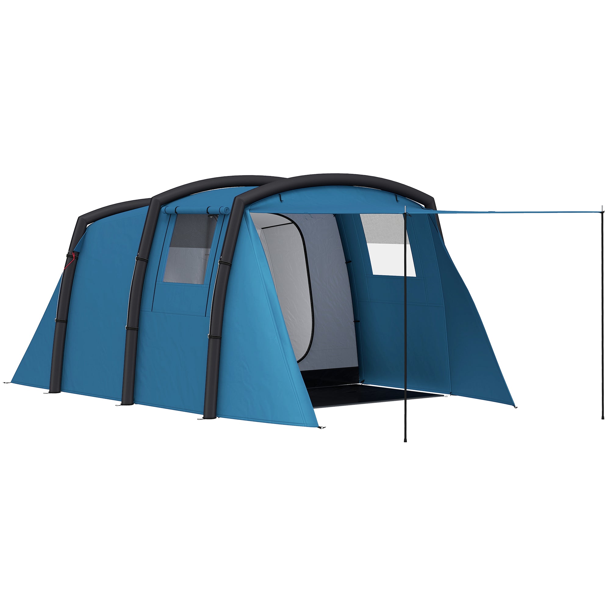 Inflatable Tent for 3-6 People Outdoor Camping Tent with Air Pump Camping Tent UV50+ Family Tent Air Tent for 3 Seasons Windproof Glamping Tent Quick Setup