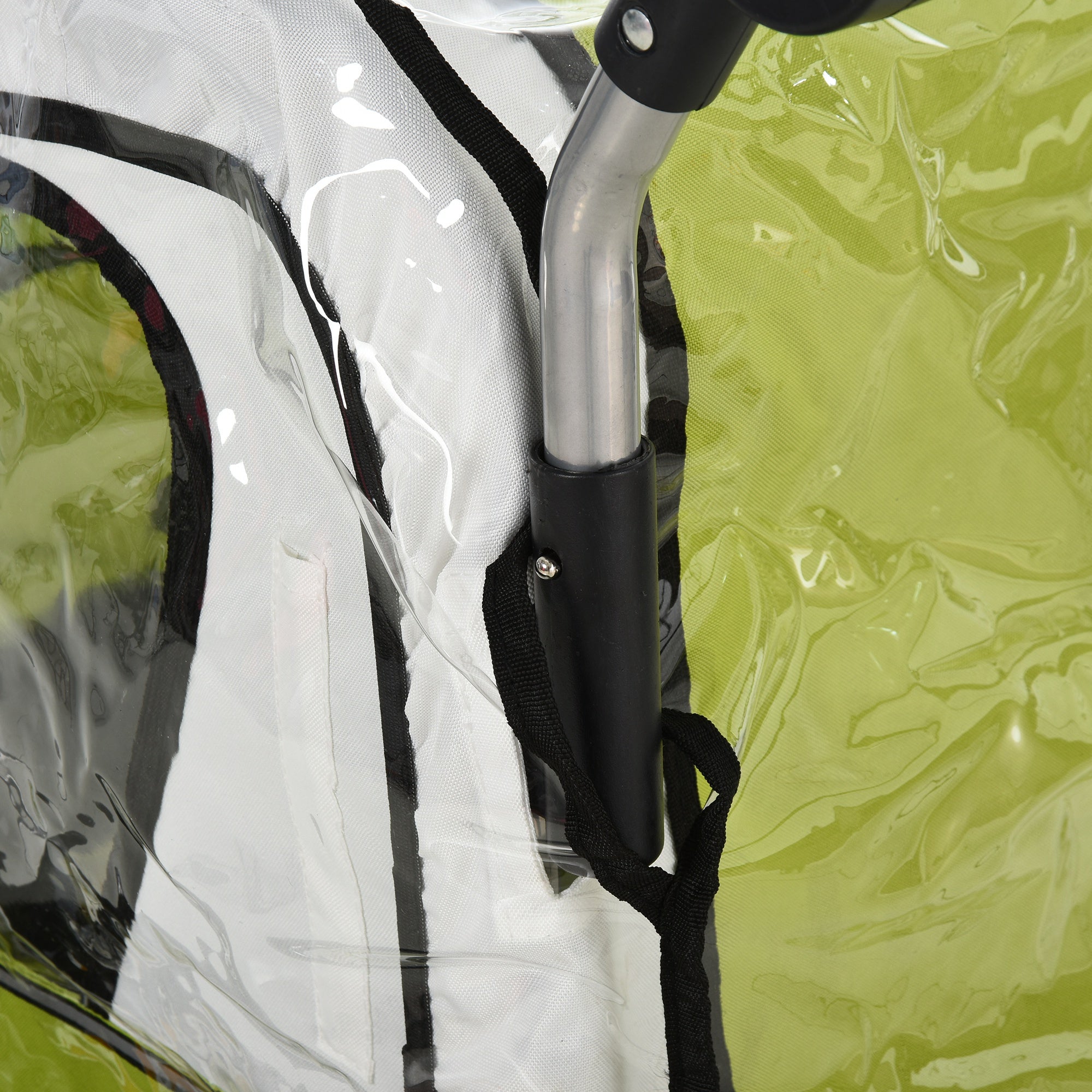 Rain Cover for Bike Trailer, Rain Protection Cover for Hand Wagon, Child Trailer, Rain Cover with Velcro Closure, Transparent