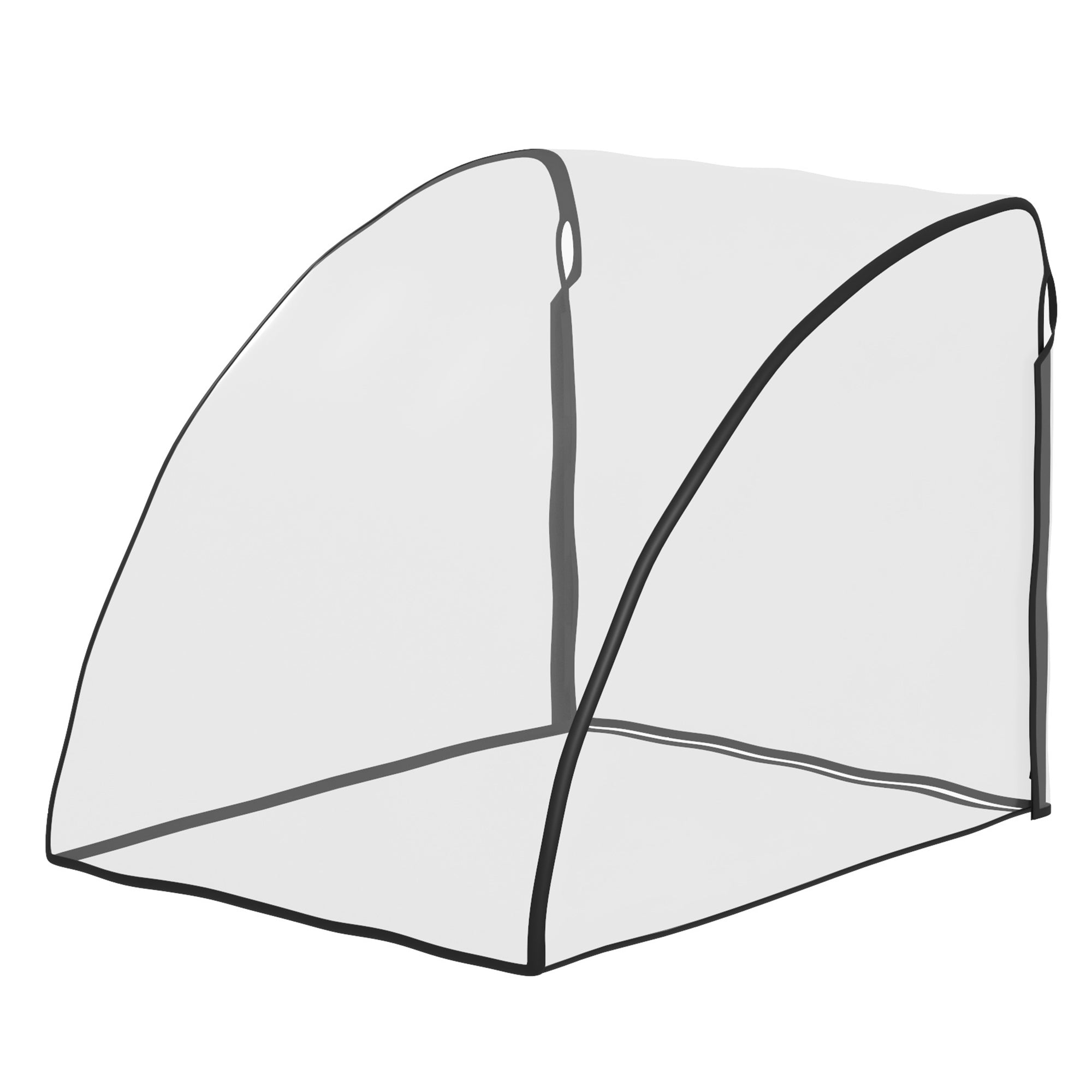 Rain Cover for Bike Trailer, Rain Protection Cover for Hand Wagon, Child Trailer, Rain Cover with Velcro Closure, Transparent