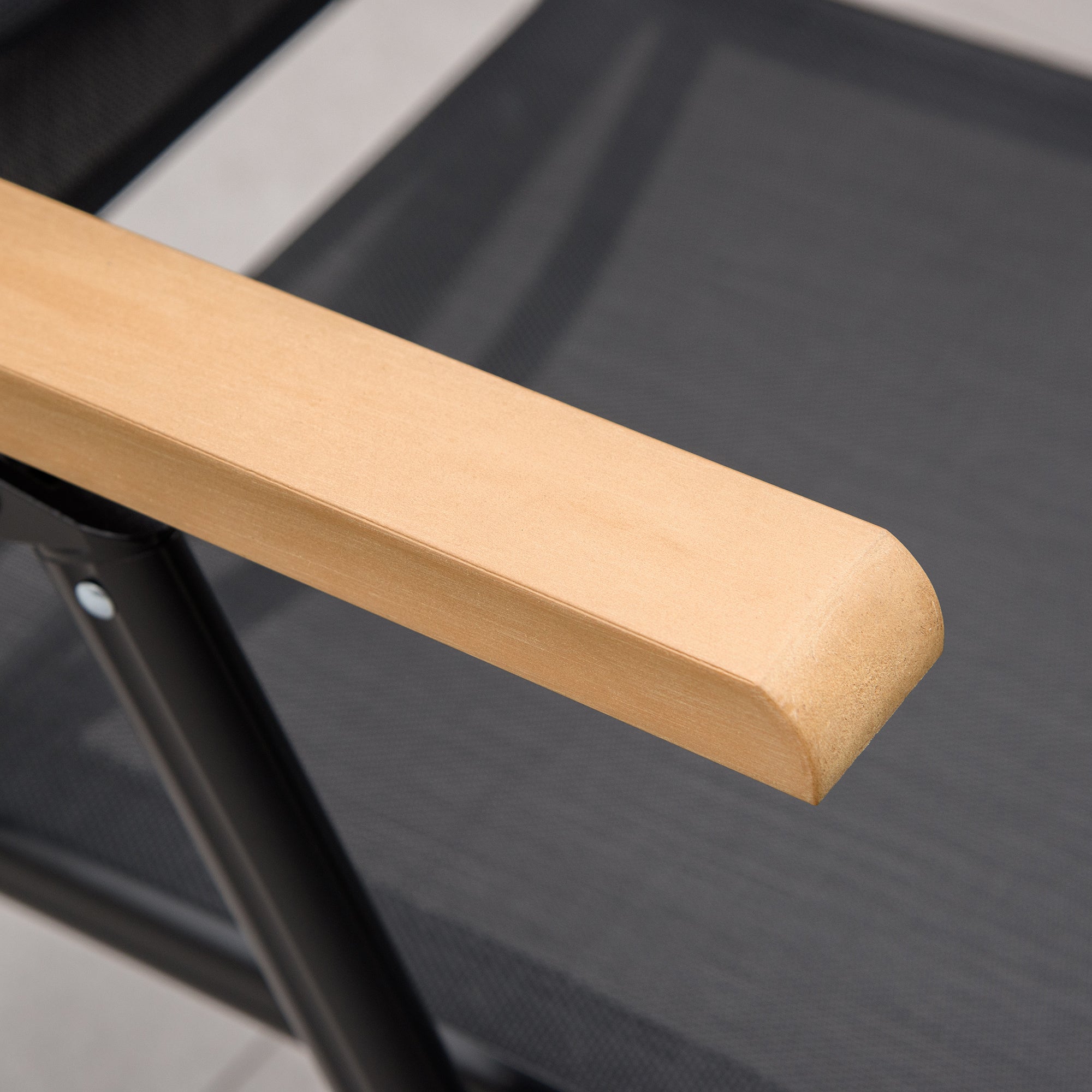 5-Piece Aluminum Dining Set, Table and 4 Folding Adjustable Garden Chairs for 4 People, Black