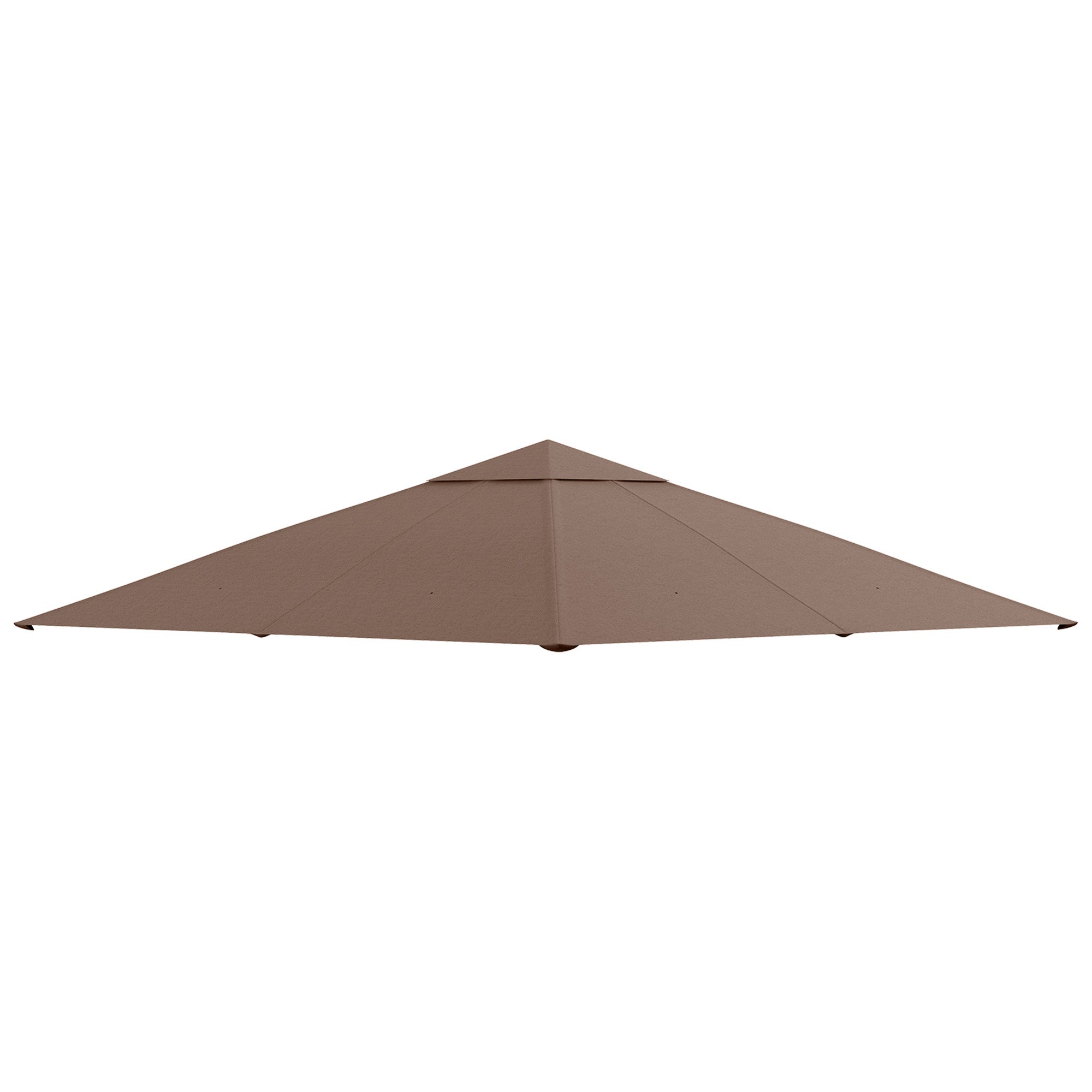 Gazebo Roof for Garden Gazebo approx. 3 x 3 m, Water-Repellent, Replacement Canopy, Gazebo Cover, Sun Protection, 8 Water Drain Holes, Polyester, Coffee