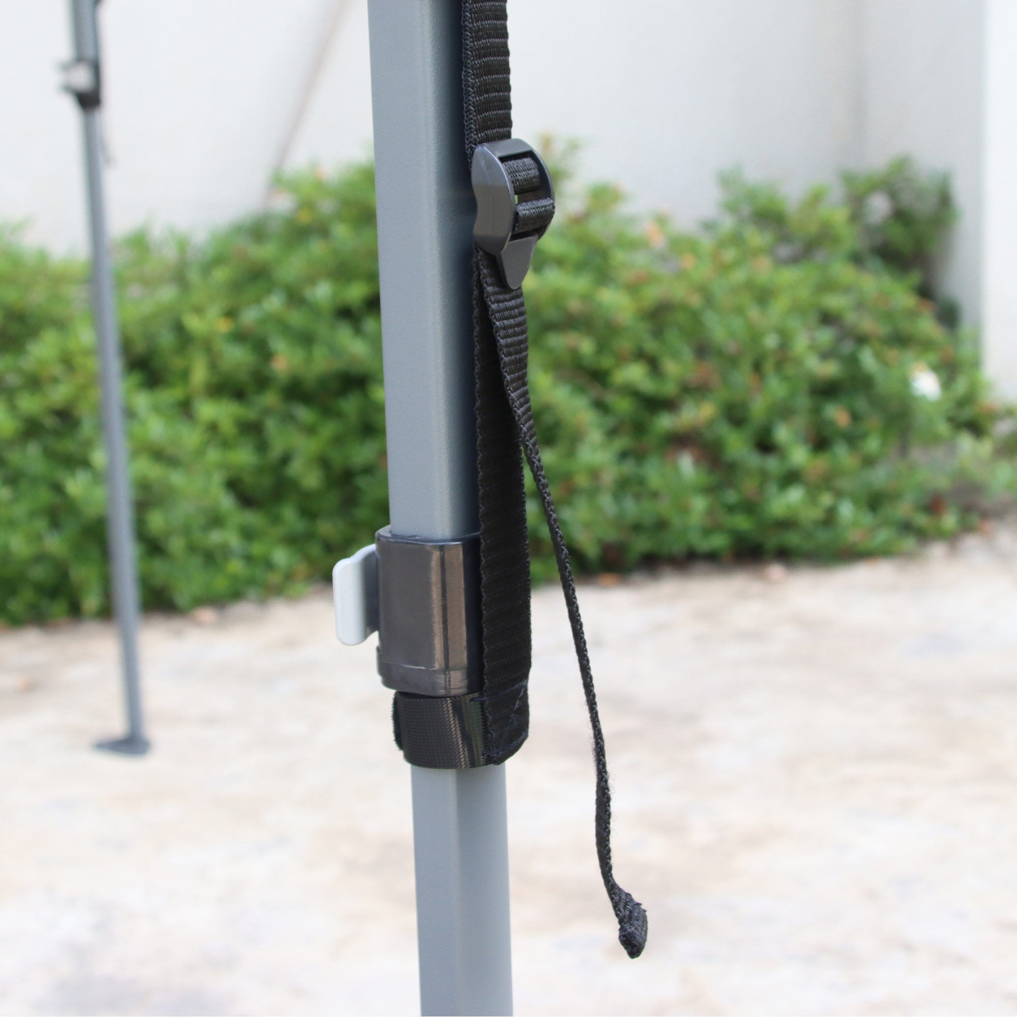 Foldable Pop-Up Gazebo 2.5x2.5x2.68 m Garden Canopy UV 50+ Protection Adjustable Height with 4 Sandbags and Carry Bag for Camping Parties Patio Blue