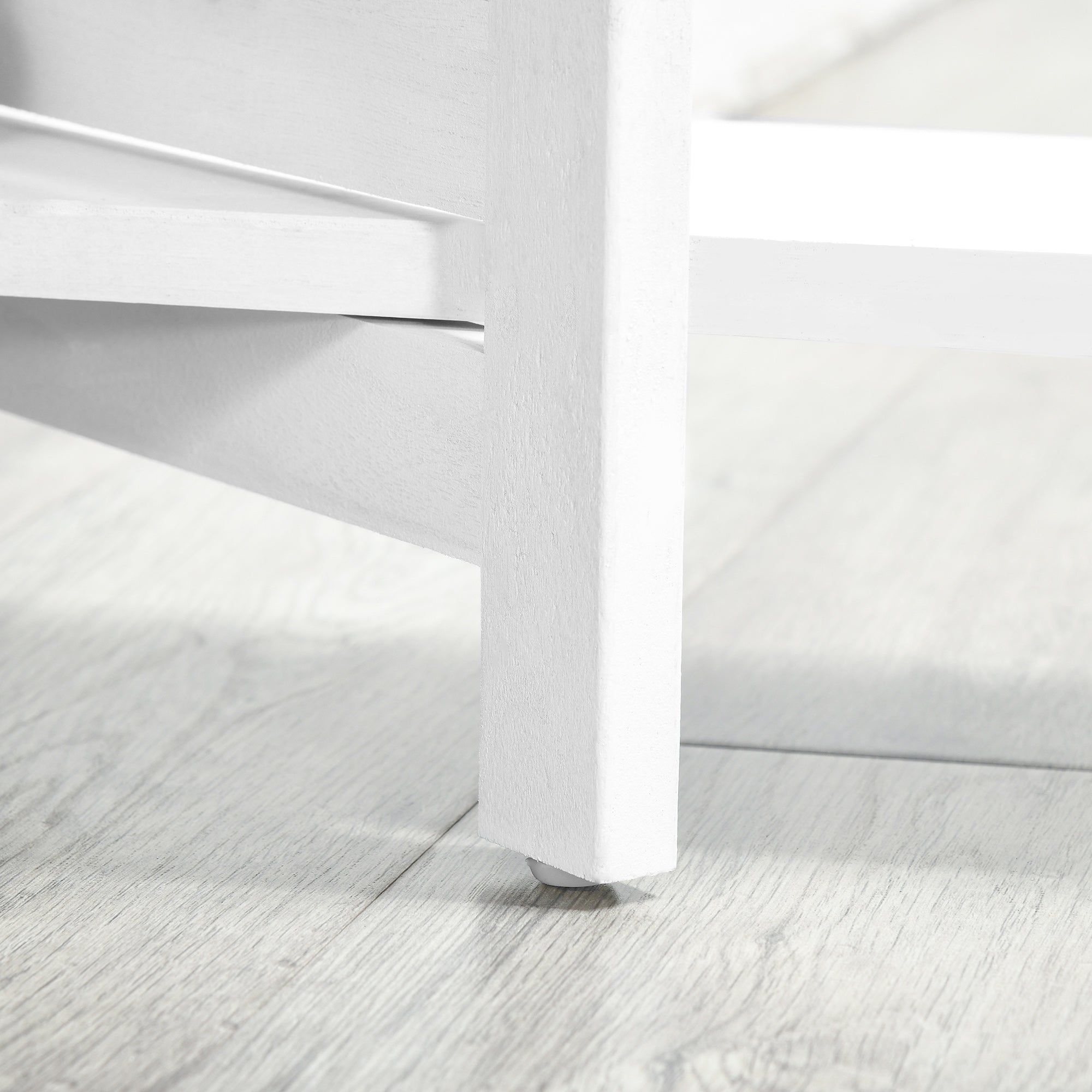 4-Panel Wood Room Divider Folding Partition with 3 Removable Shelves Shutter Design for Bedroom Office 63x67 inches White