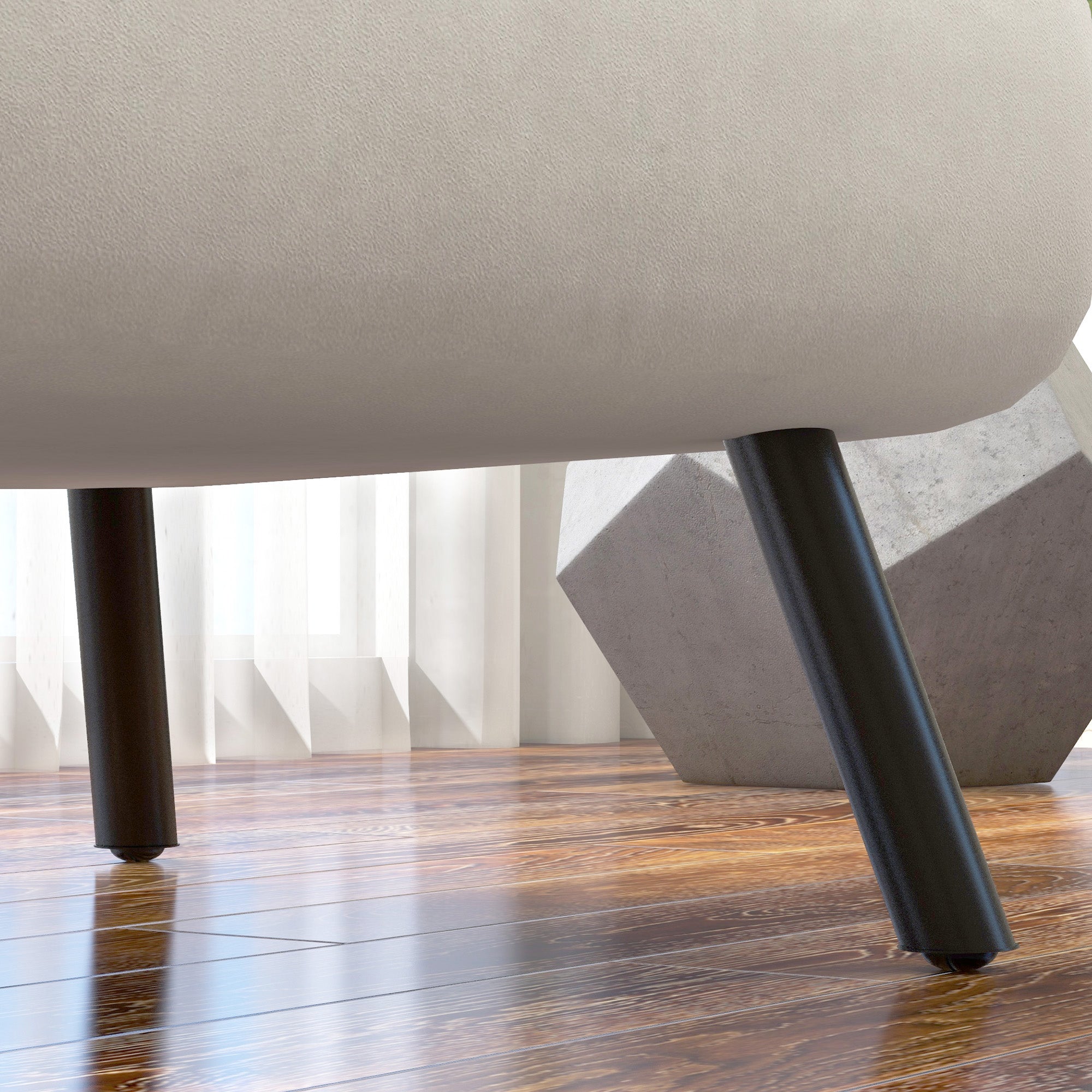 Single-Seater Convertible Armchair 4-in-1 Convertible Sofa Armchair Bed with Adjustable 5-Position Backrest, Cushion Included, 1-Seater Sofa Bed for Guests, Living Room, Load 120 kg Cream