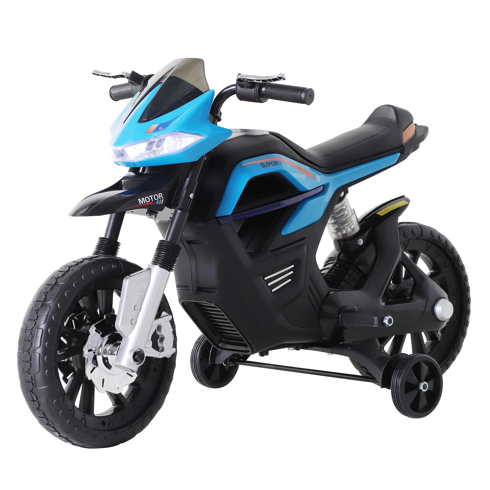 Kids Electric Motorcycle Toy Motorcycle +3 Years 6V Battery with Lights and Music 105x52.3x62.3cm Blue