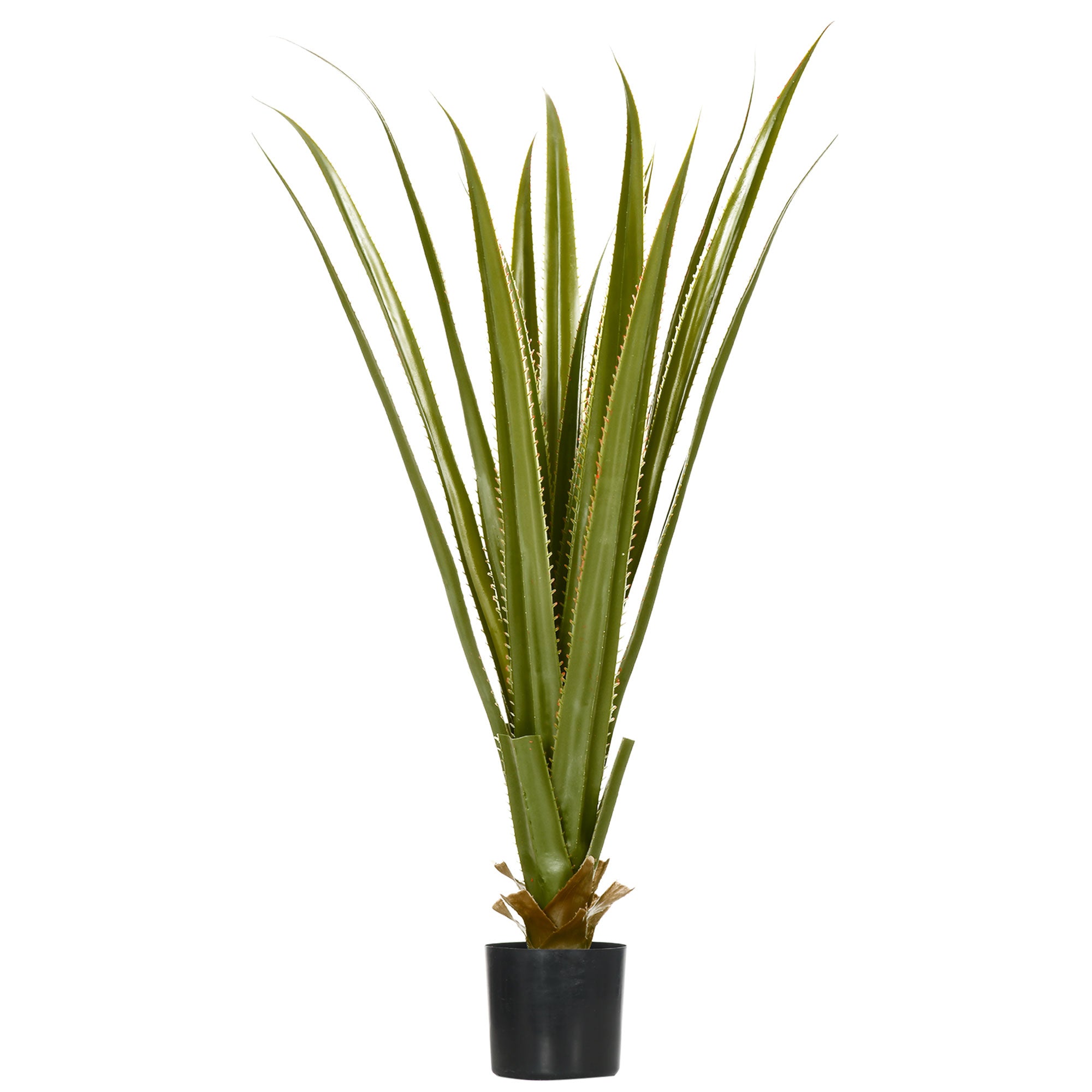 Artificial Agave Plant in Pot, Height 90 cm, 16 Leaves, Indoor Outdoor, Realistic