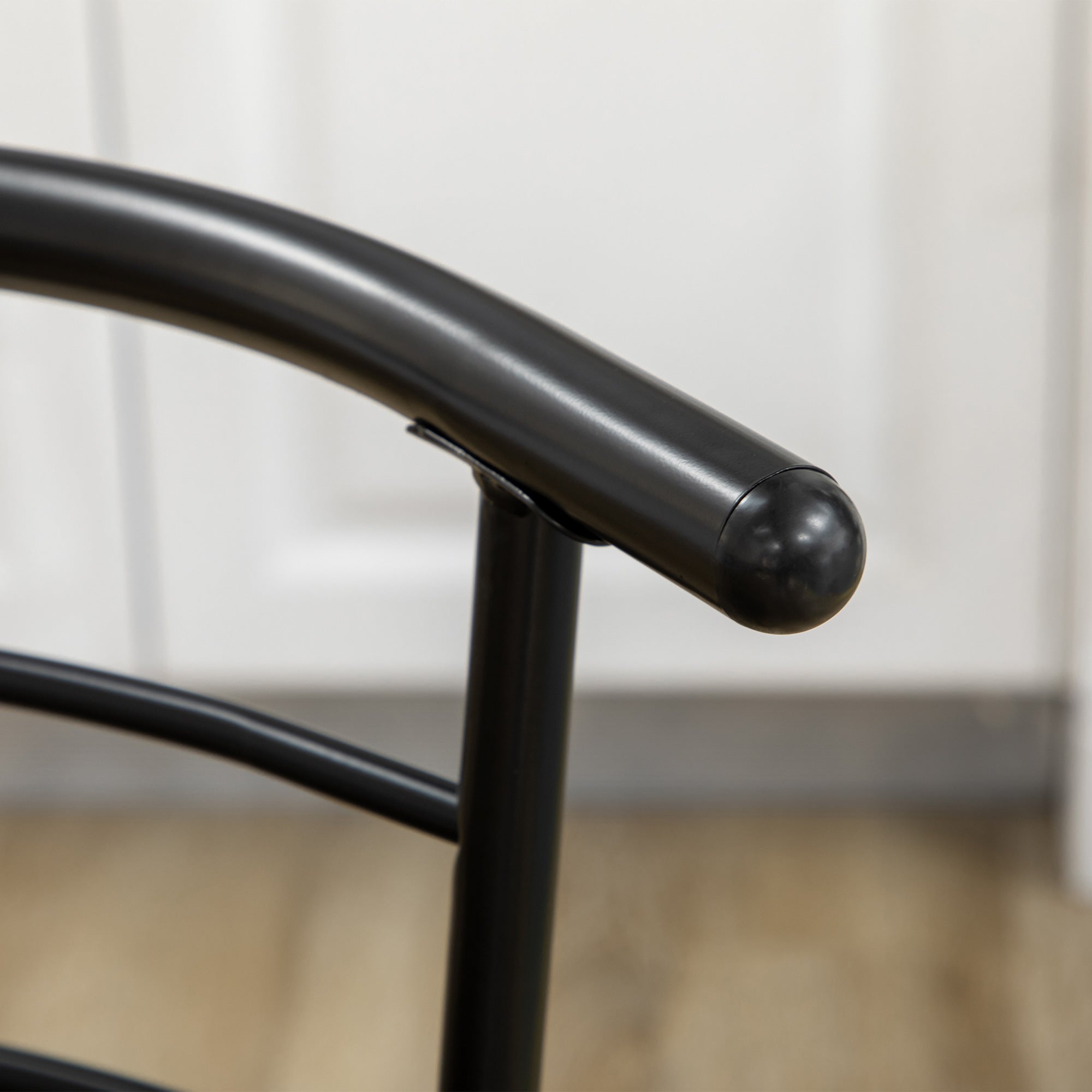 Dining Set, Dining Table with 2 Chairs, Dining Group for 2 Persons, Oval Kitchen Table with Storage Shelf, Kitchen Table Set, Table Group for Kitchen, Metal, Black