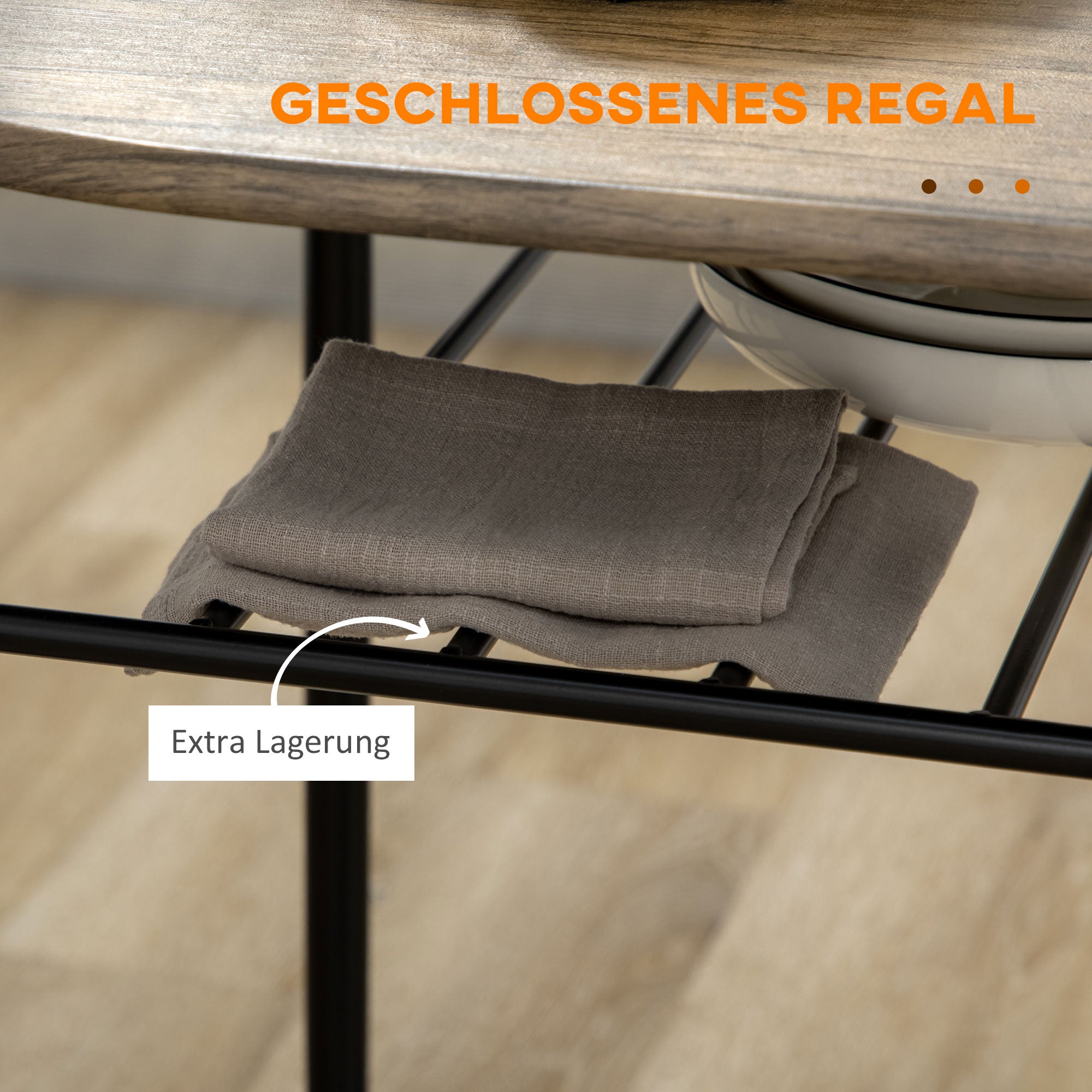 Dining Set, Dining Table with 2 Chairs, Dining Group for 2 Persons, Oval Kitchen Table with Storage Shelf, Kitchen Table Set, Table Group for Kitchen, Metal, Black