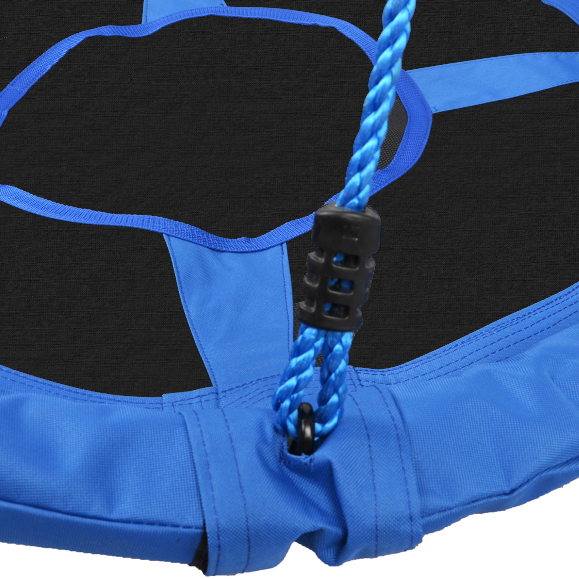 Infant Nest Swing Garden Swing for Baby Foldable Swing Seat Comfortable Seat Load 100kg Garden Indoor and Outdoor Ø100x180 cm Blue