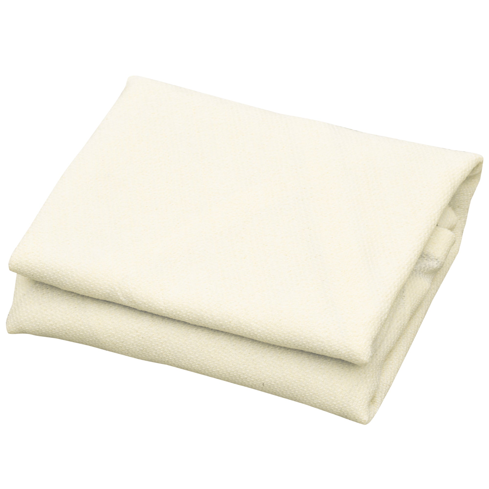 Rectangular Shade Sail 3 x 3 m High-Density Polyethylene UV Protection With Storage Bag - Cream