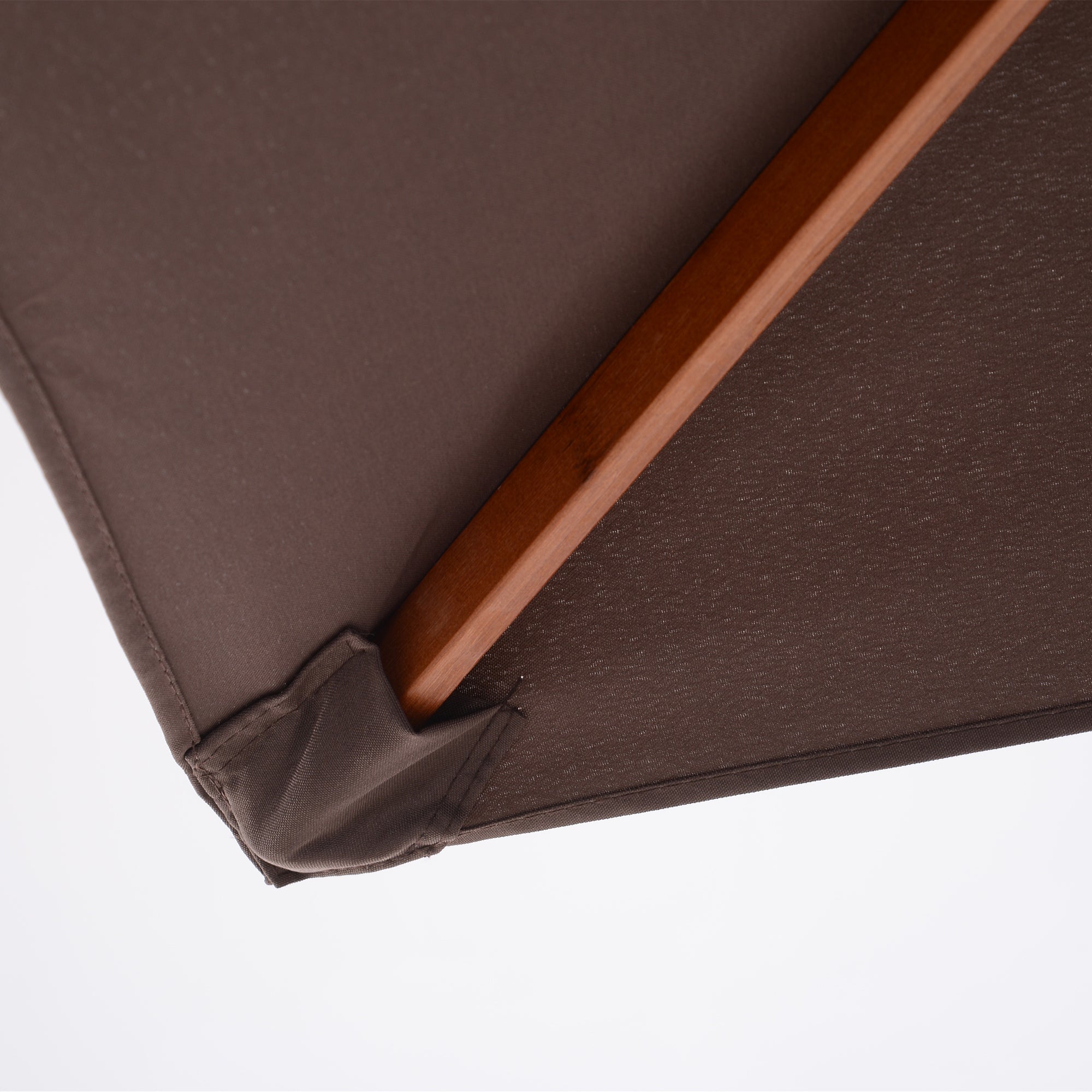 Umbrella 200 x 150 x 235 cm Tilted Garden Umbrella 3-stage adjustable rectangular Beach Umbrella water repellent and UV resistant for Beach Balcony Terrace Garden Coffee