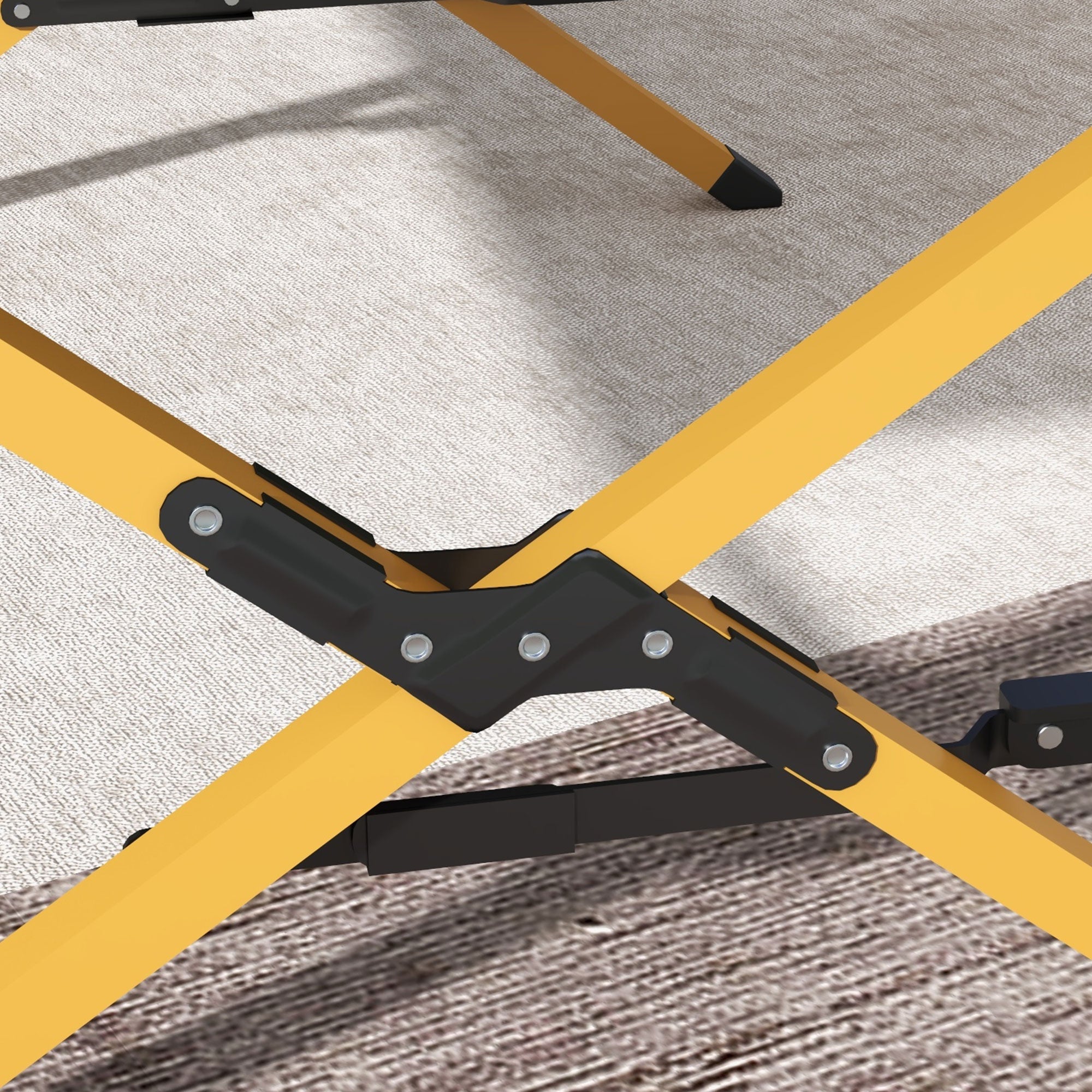 Sun Lounger, Garden Lounger, Foldable Sunbed with Side Pocket, Relaxing Lounger, for Garden, Balcony, Oxford, Black, 196 x 64 x 45 cm