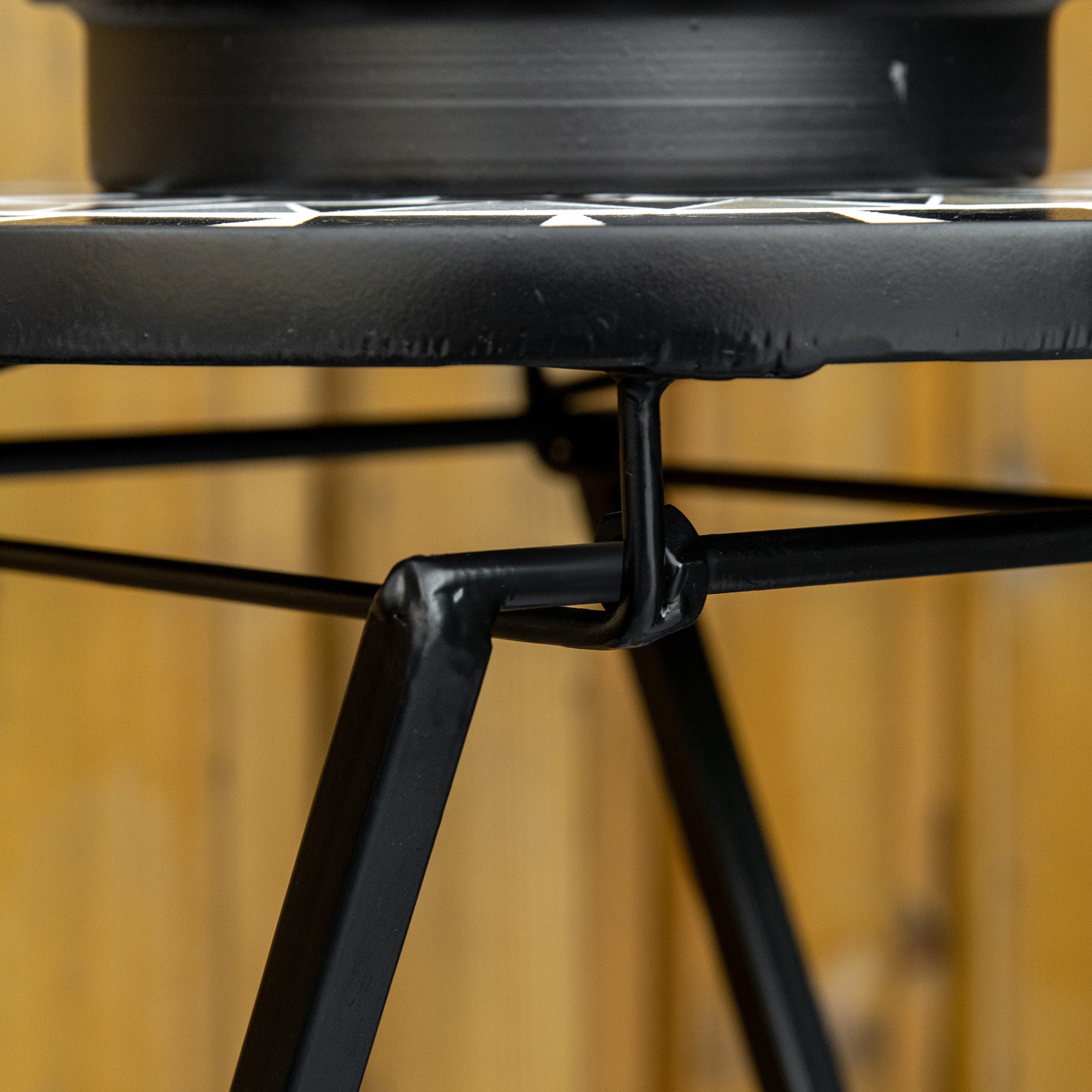 Plant Stand Ø36 x 67 cm Flower Stand Plant Holder foldable round for balcony stone mosaic garden indoor outdoor multicolored