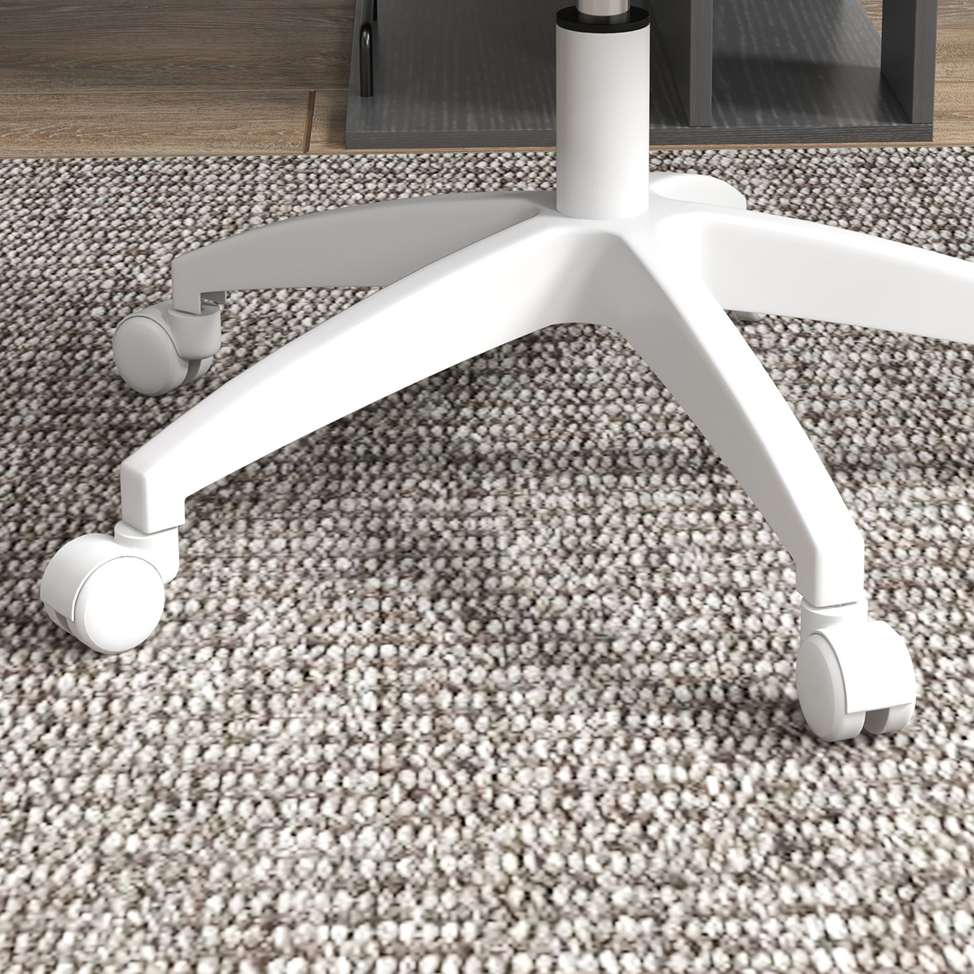 Office Chair, Ergonomic Desk Chair, Height Adjustable Computer Chair without Armrest, Swivel Chair for Study Room, Velvet, Pink