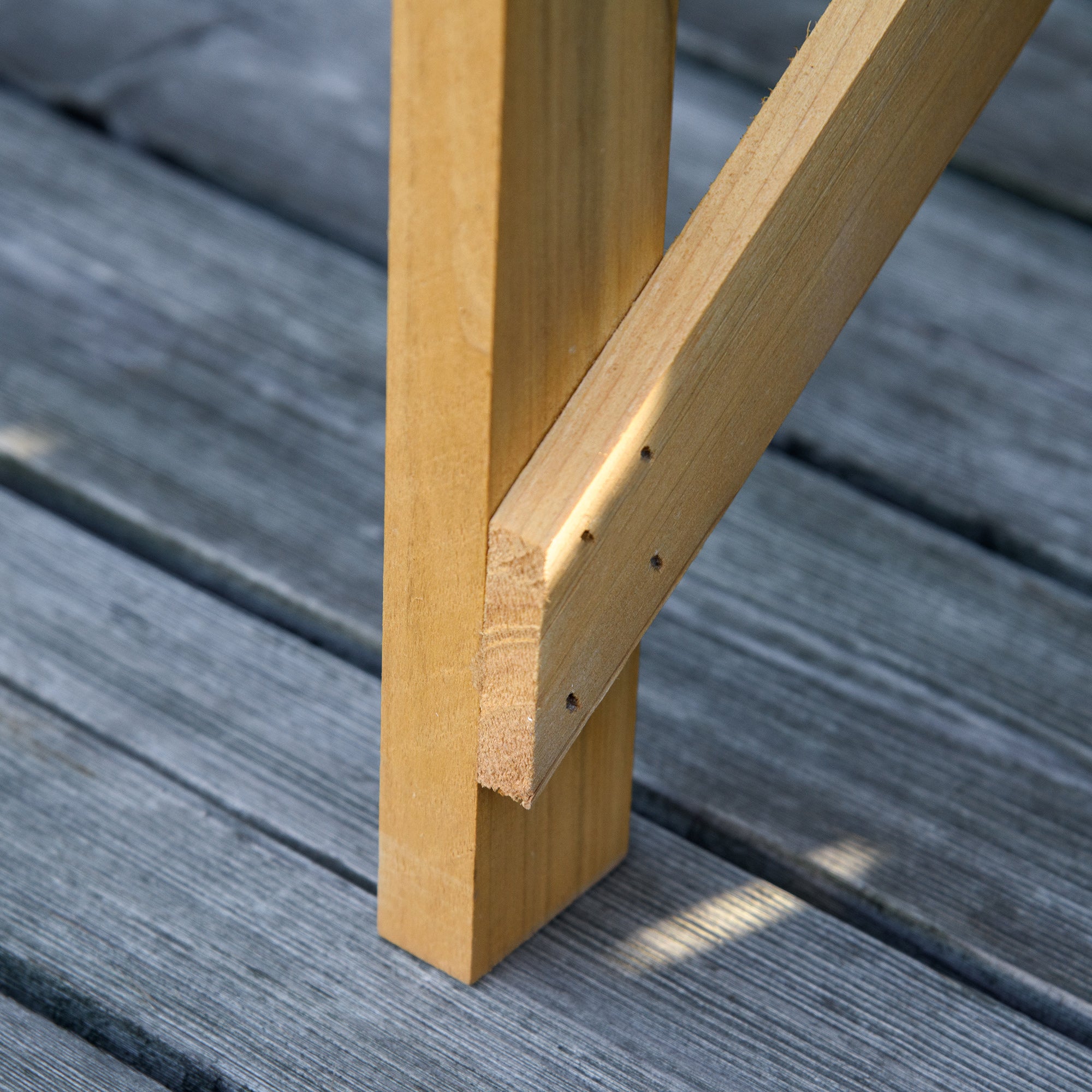 Plant Table with Shelf Flower Table Gardening Table Garden Wood Light Brown 80 x 40 x 84 cm