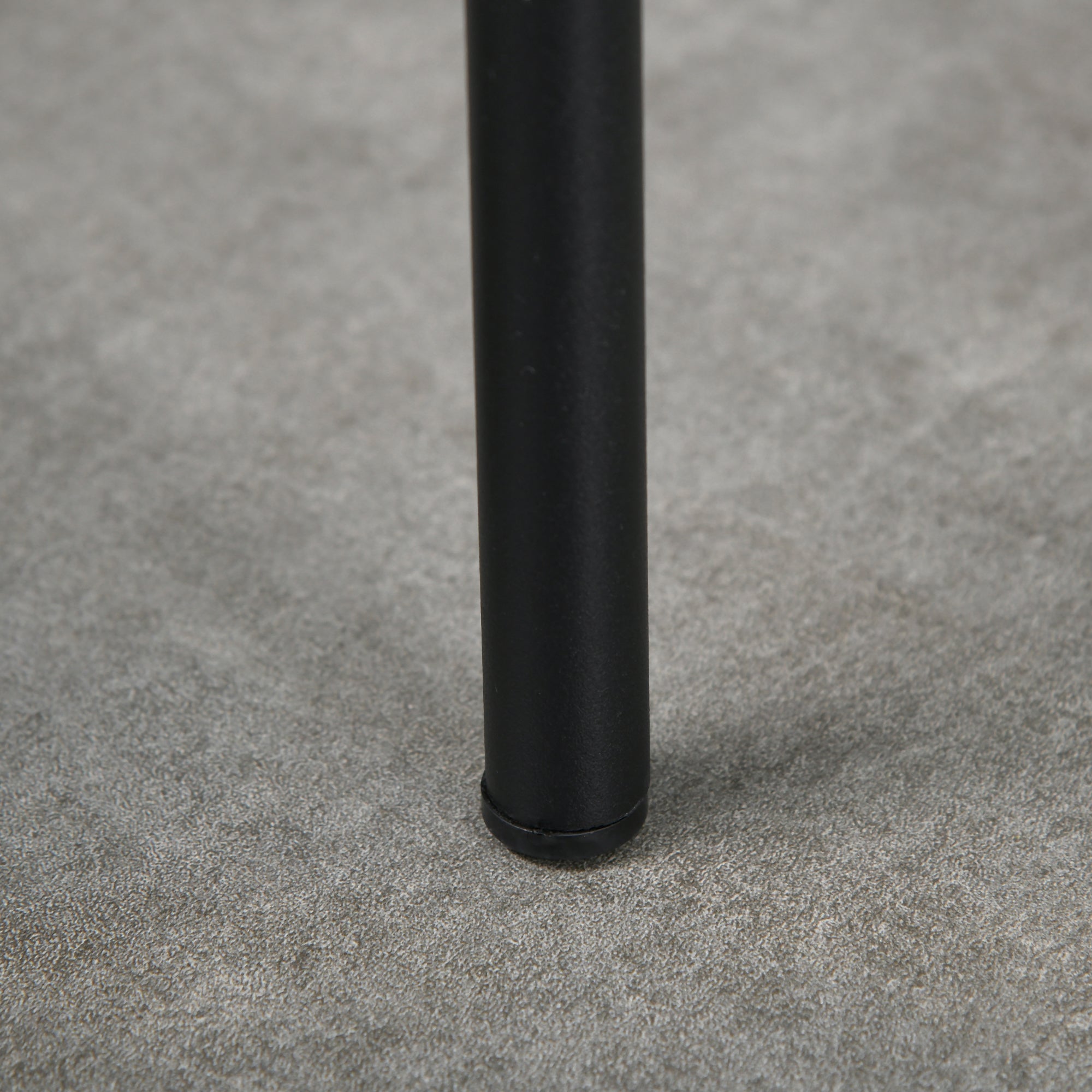 Set of 4 Stackable Dining Chairs Kitchen Chairs with Padded Seat, Velvet-like Fabric Dining Stools Velvet for Kitchen Dining Room Metal Black 41.5 x 41.5 x 46 cm