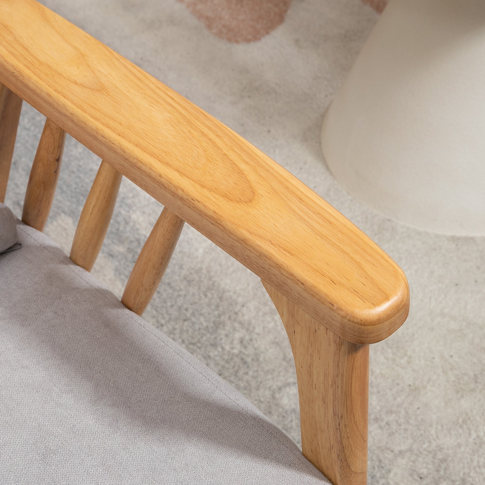 Modern Armchair with Velvet Upholstery and Wood Frame, Bedroom and Living Room Armchair with Extra Pillow, 68x75x78cm, Gray