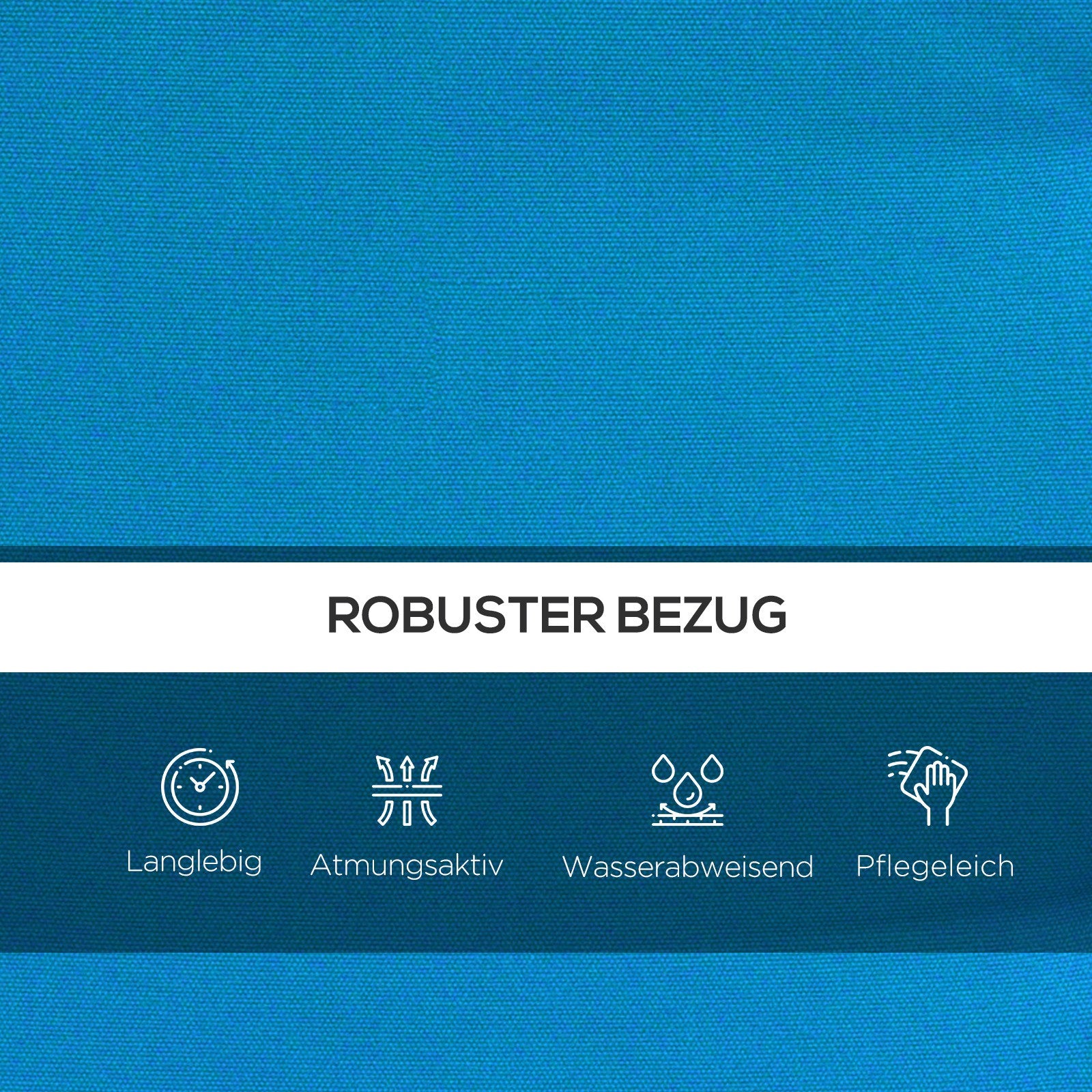 Cushion Set for Hollywood Swing 170 cm Seat Cushion Swing Cushion Garden Swing Garden Cushion Back Cushion Side Cushion Blue