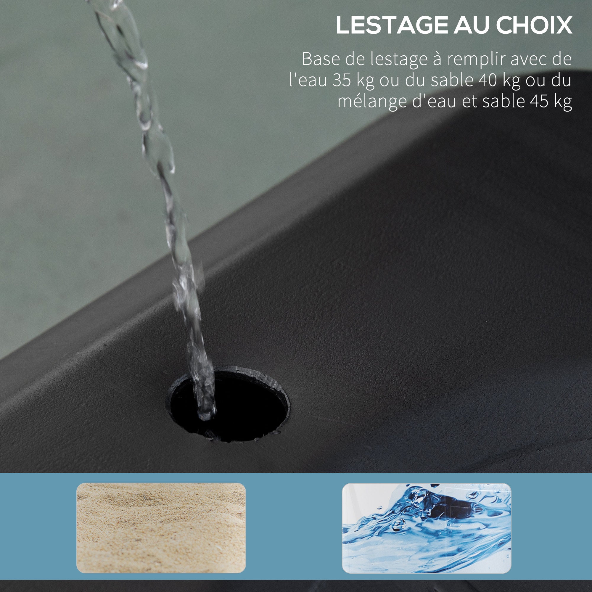 Outdoor Basketball Hoop with Pole, Backboard, Wheeled Weighted Base Adjustable Height 2.1-2.6m (Hoop) - Black, White, and Red