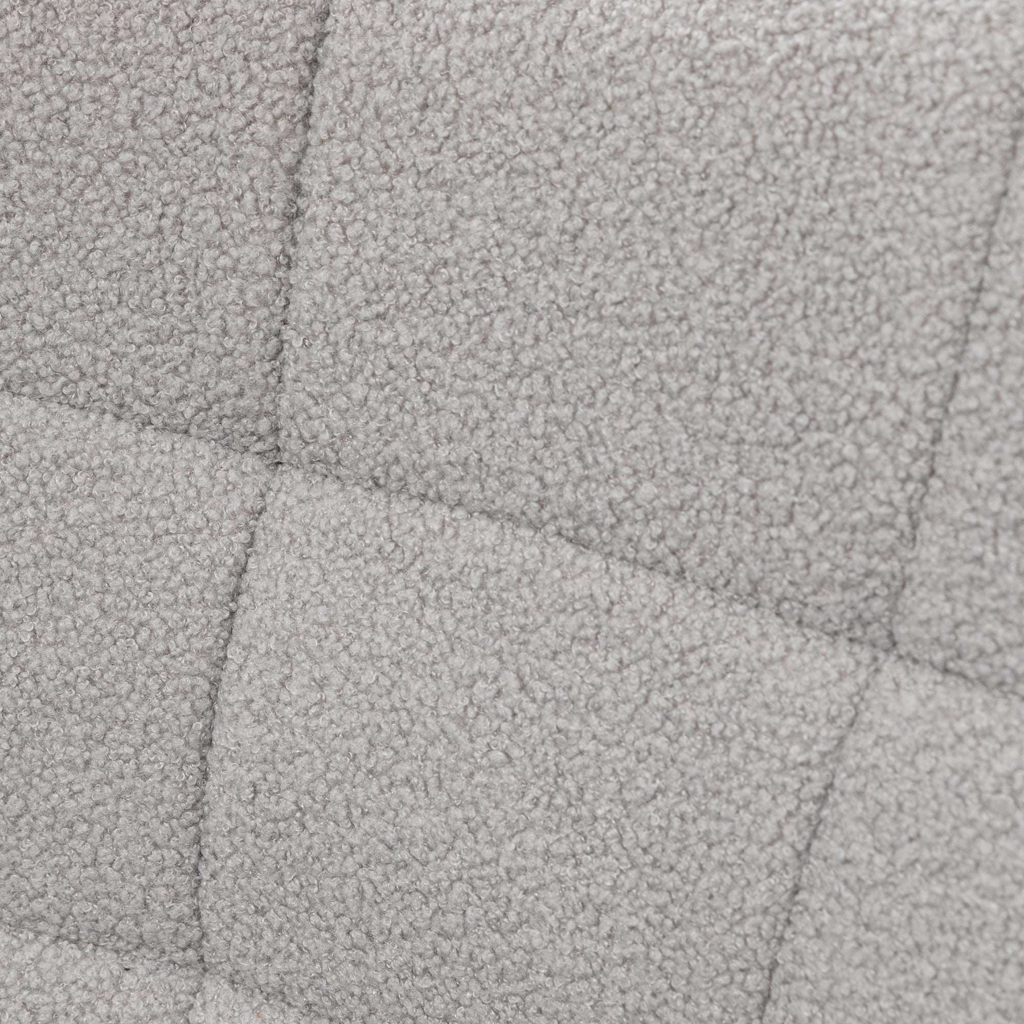 Schaukelstuhl, Schaukelsessel mit Berbervliesoptik, Armlehne, Gepolsterter Sessel mit Holzkufen, Relaxsessel für Wohnzimmer, Schlafzimmer, bis 120kg belastbar, Hellgrau