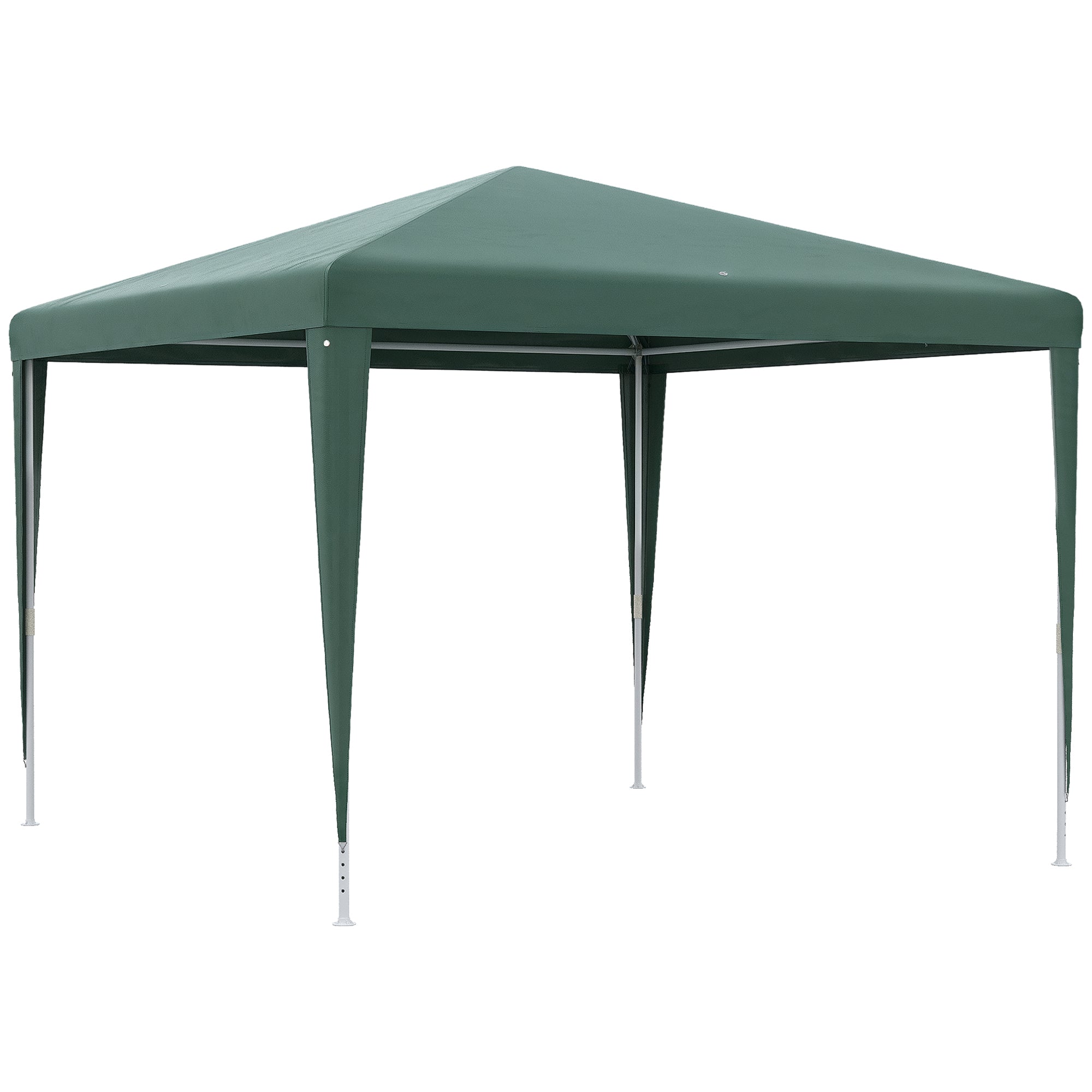 3x3m Detachable Gazebo Garden Pavilion with 4 Drainage Holes and Anti-UV Steel Frame for Terrace Patio Outdoor Camping Green