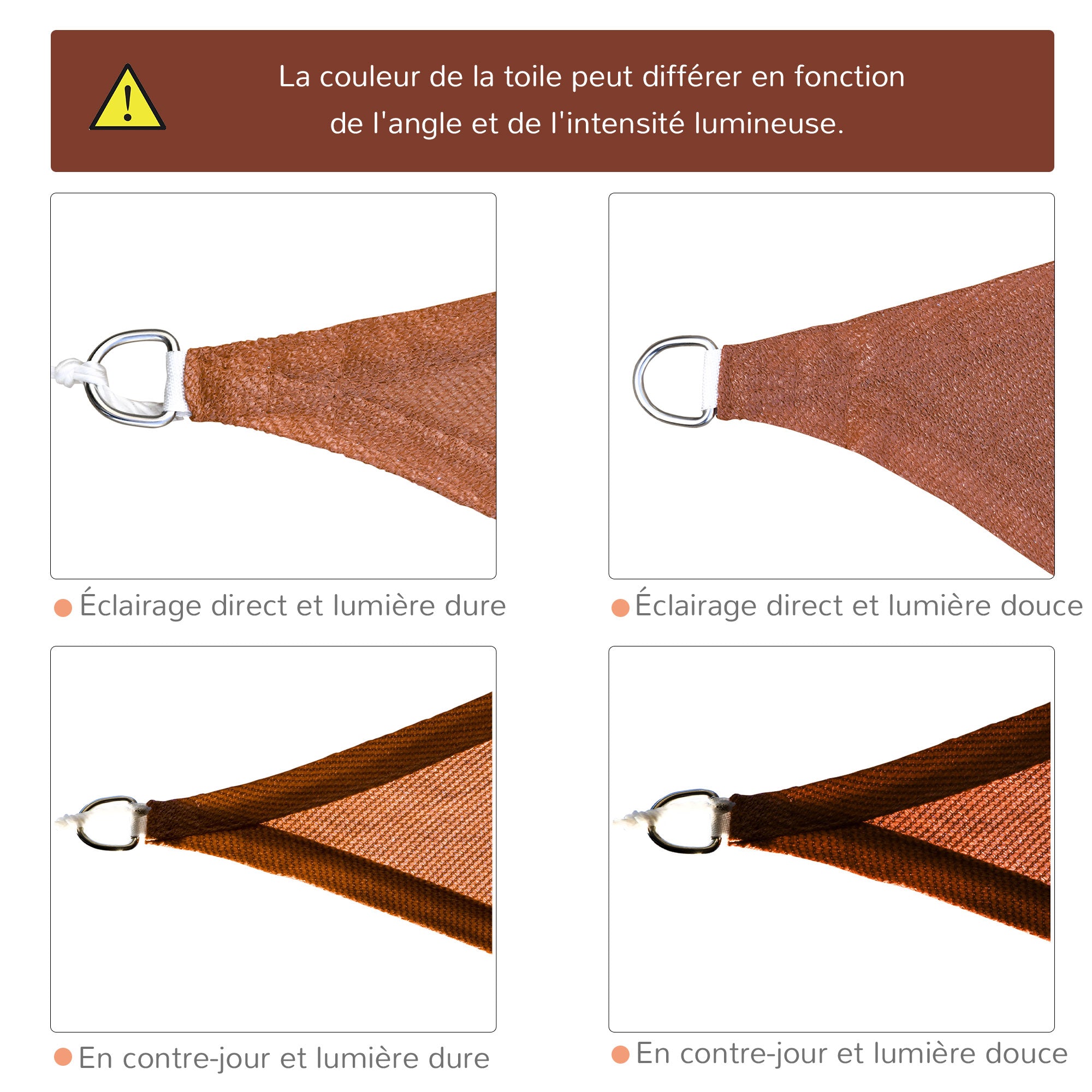 Rectangular Shade Sail 3 x 4 m High-Density Polyethylene UV Protection With Storage Bag - Red