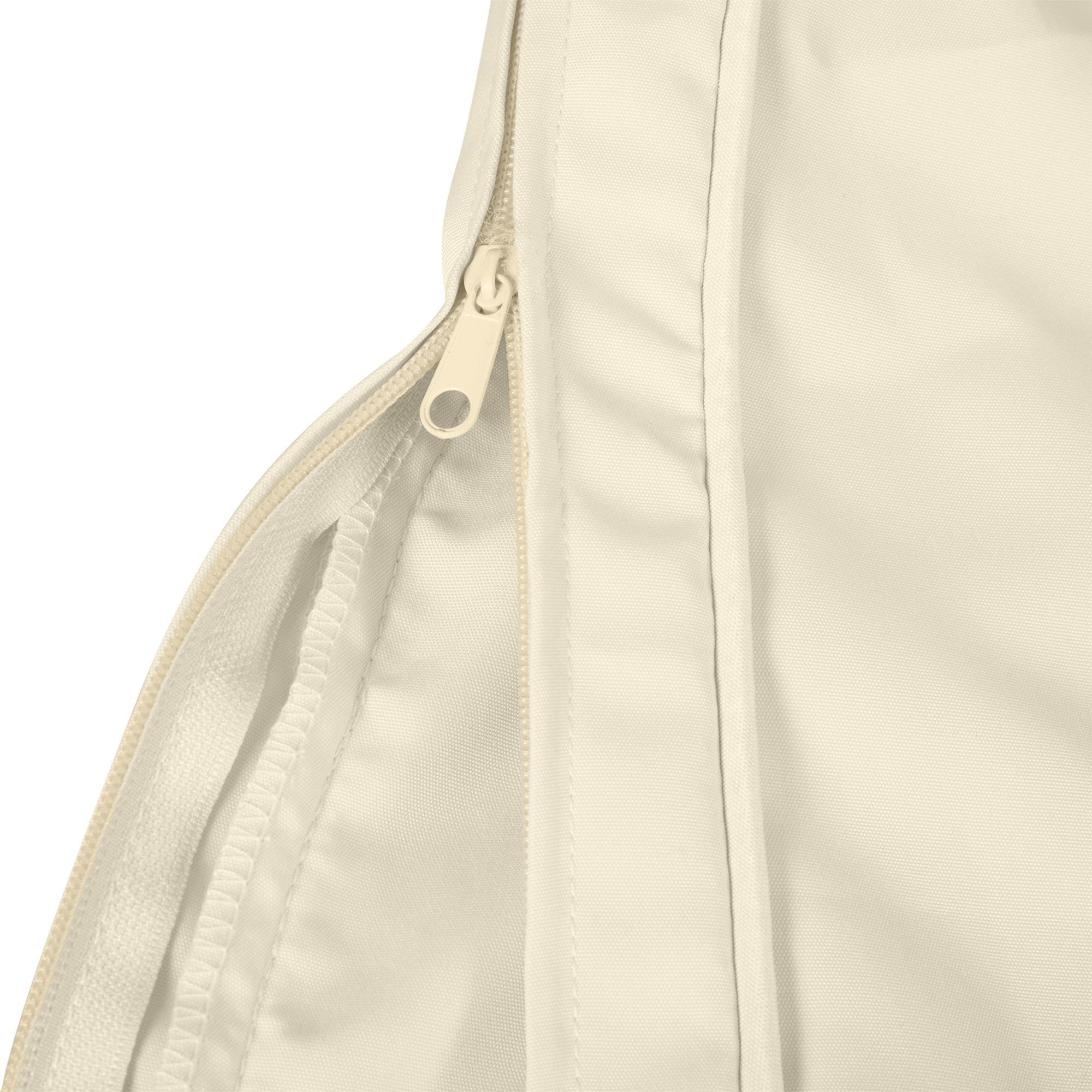 Set of 14 Replacement Covers Garden Lounge Cushions - 6 Seat Cushion Covers, 8 Back Cushion Covers - Zippered Water-Repellent Polyester Beige