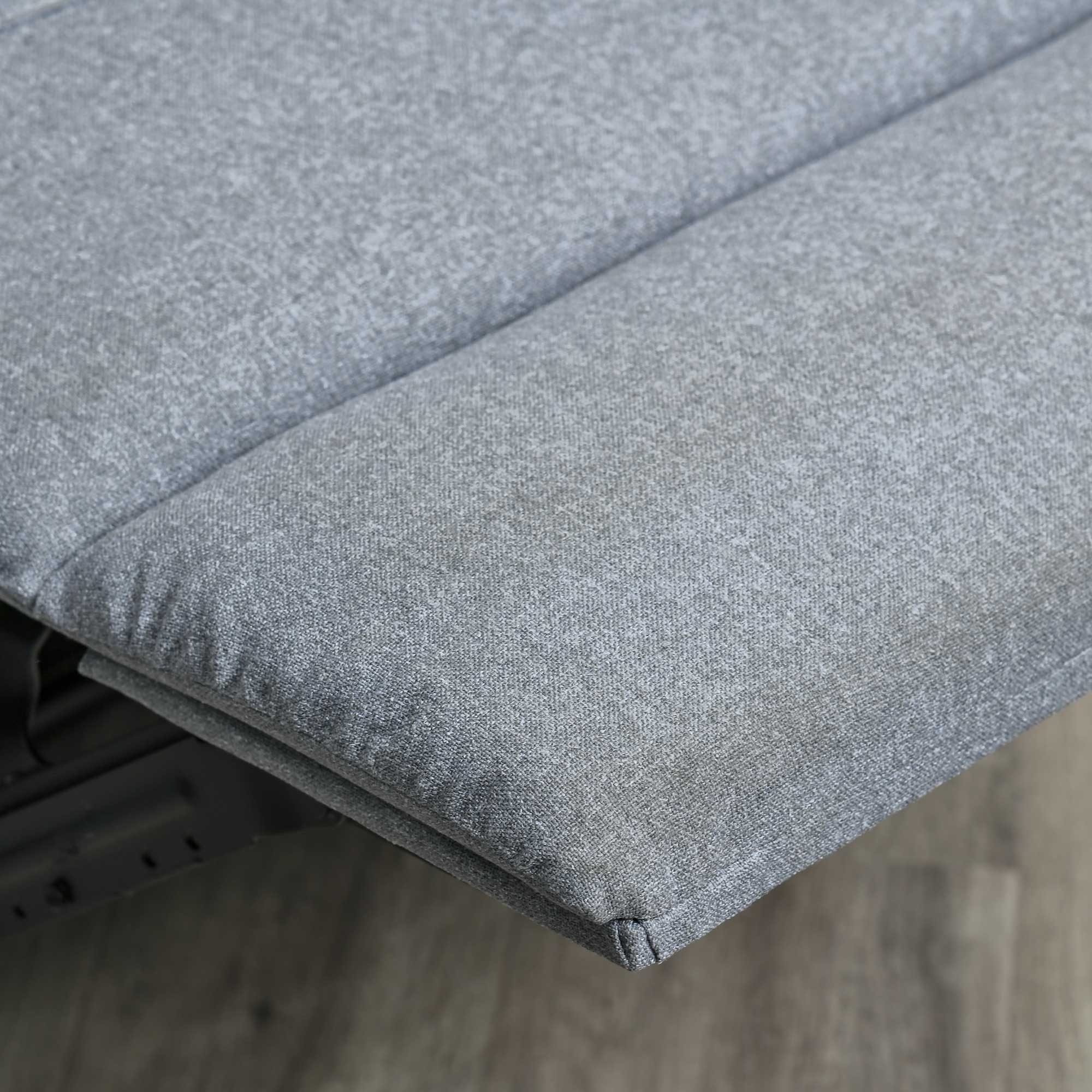 Manual Recliner TV Armchair with Reclining Function, Linen Look, TV Armchair with Side Handle, Footrest, up to 150 kg Load Capacity, for Living Room, Light Grey