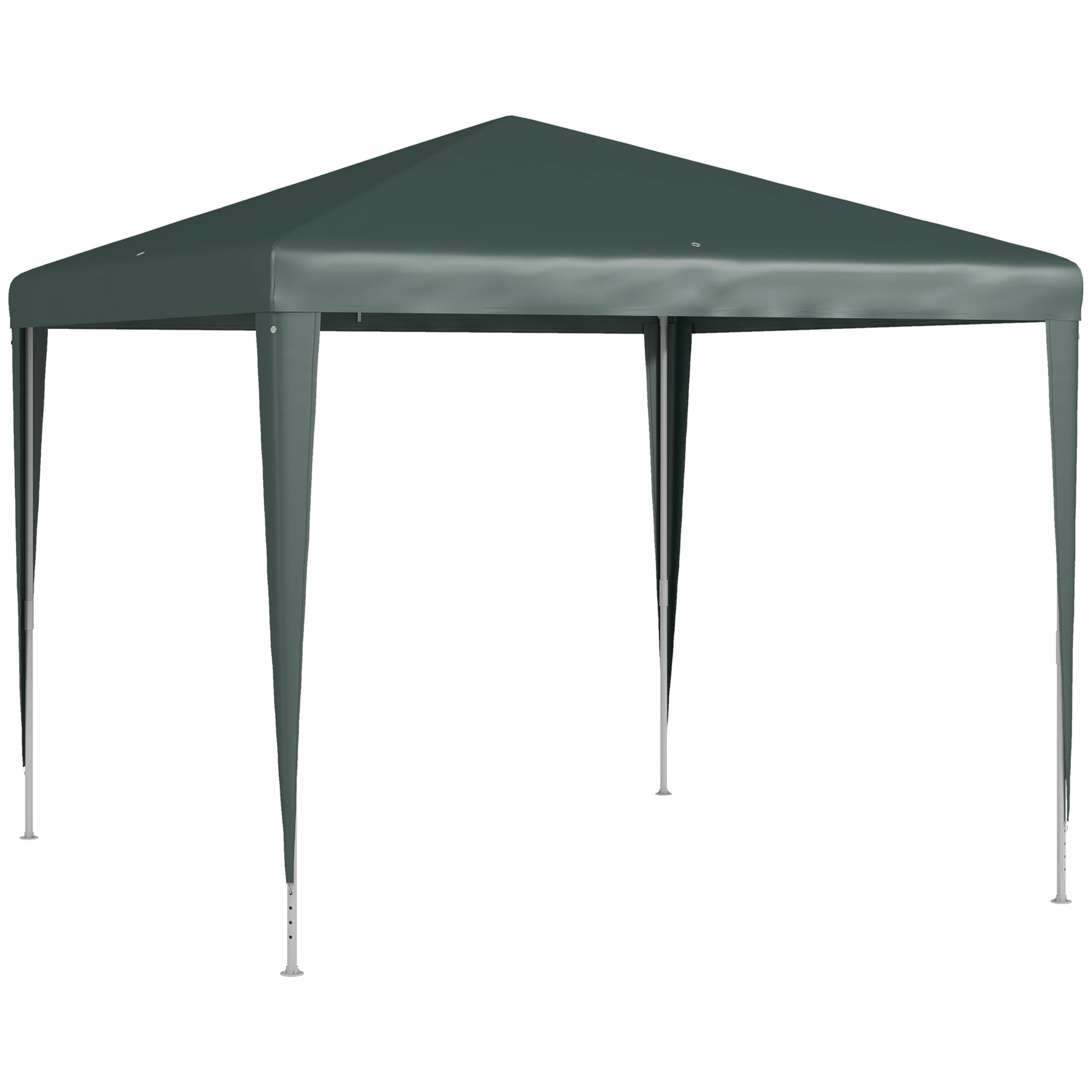 Gazebo 2.7x2.7m Rectangular Water-Resistant Stable Winterproof Gazebo Party Tent Garden Tent Garden Gazebo Marquee for Camping Garden, Dark Green