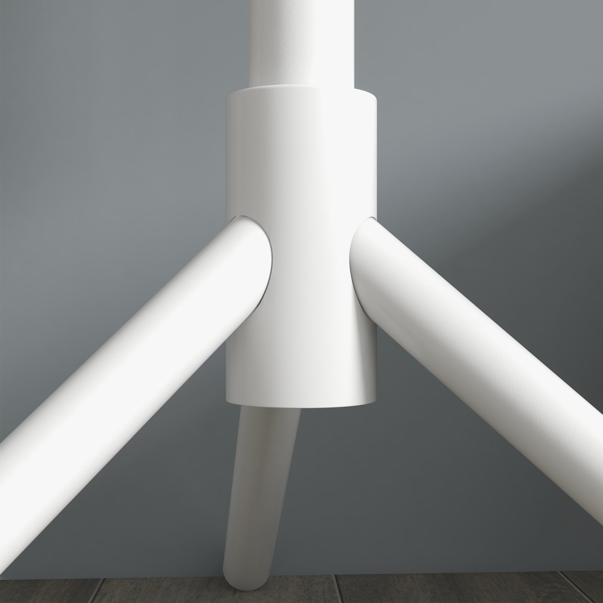 Coat Rack Stand Clothes Rack Wooden with 8 Hooks for Hanging Bags Tree Shape for Hallway Entryway Bedroom 40x40x165 cm White